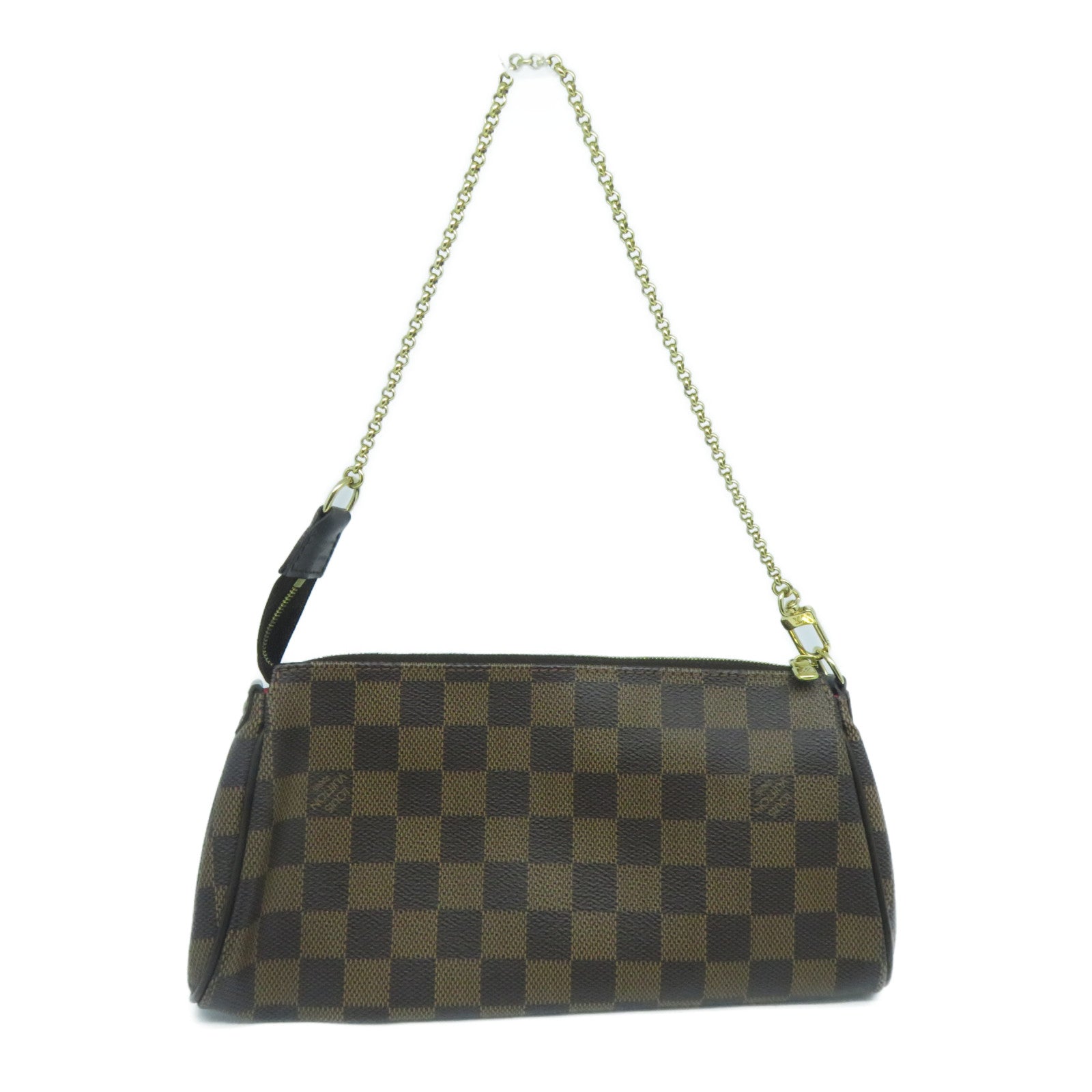 LOUIS VUITTON Damier Eva金扣手挽肩背兩用袋啡色