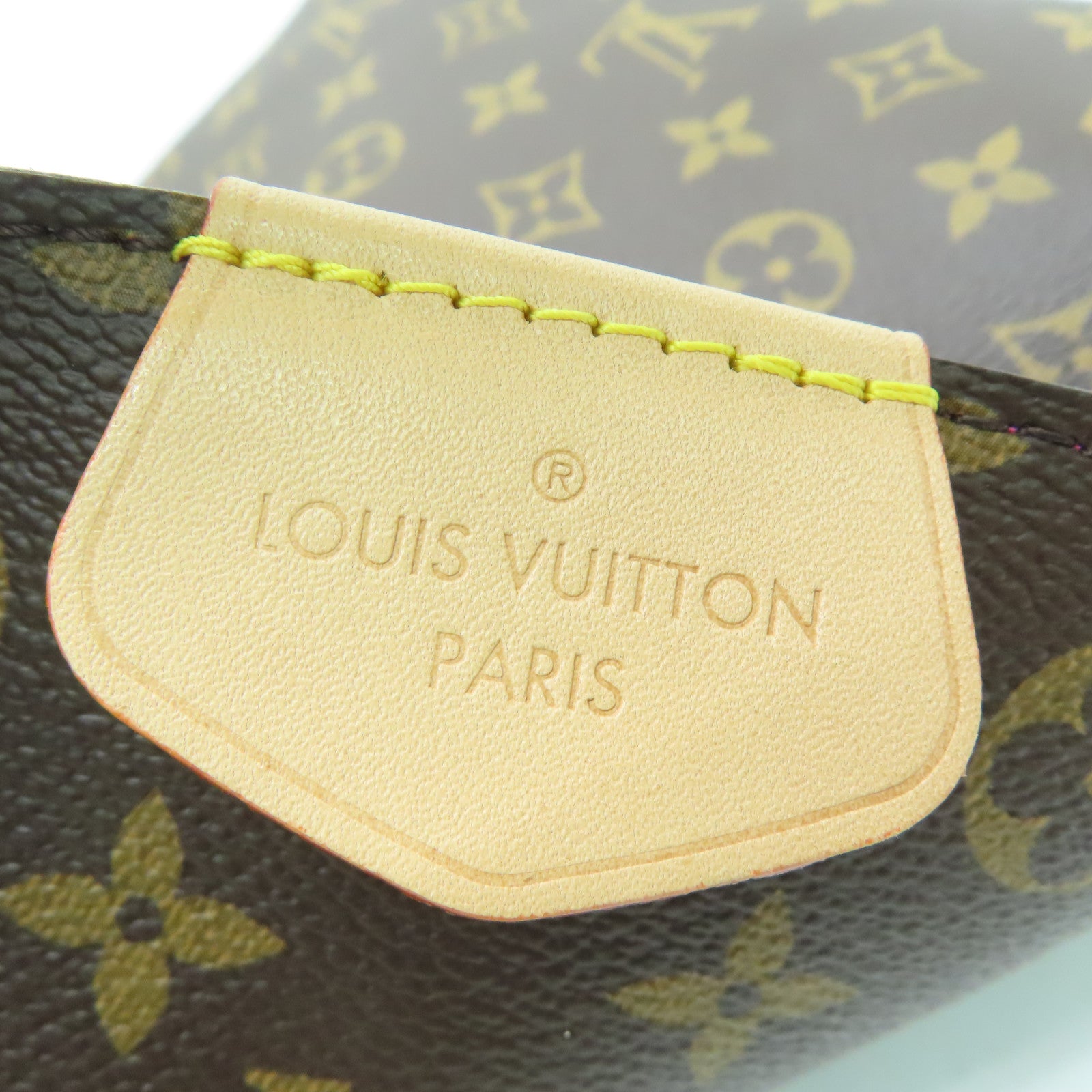 LOUIS VUITTON Monogram Graceful MM Gold Buckle Shoulder Bag Brown