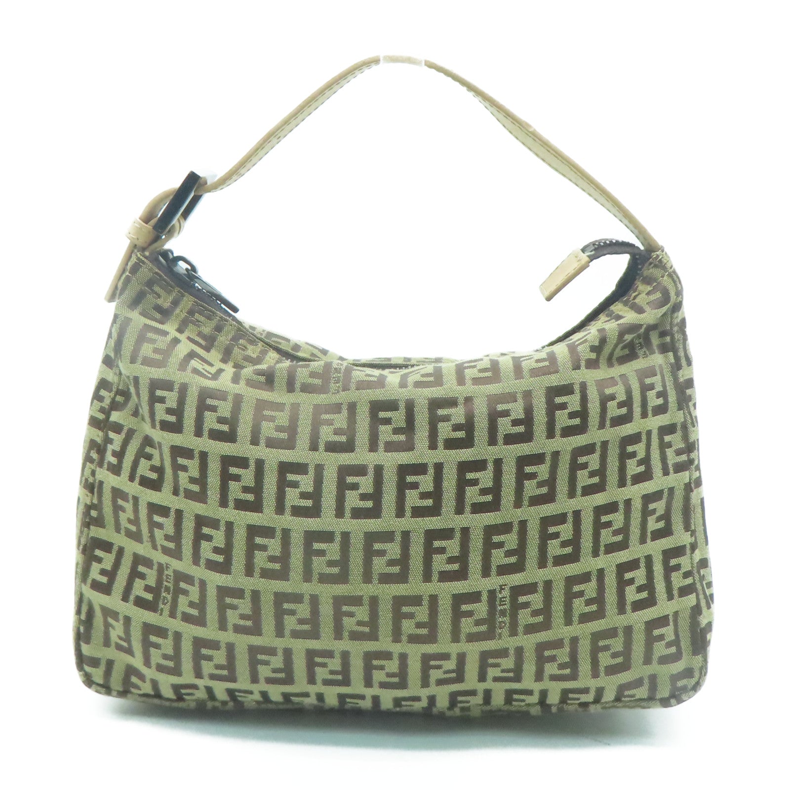 FENDI 帆布Vintage Zucchino Handbag手挽袋啡色