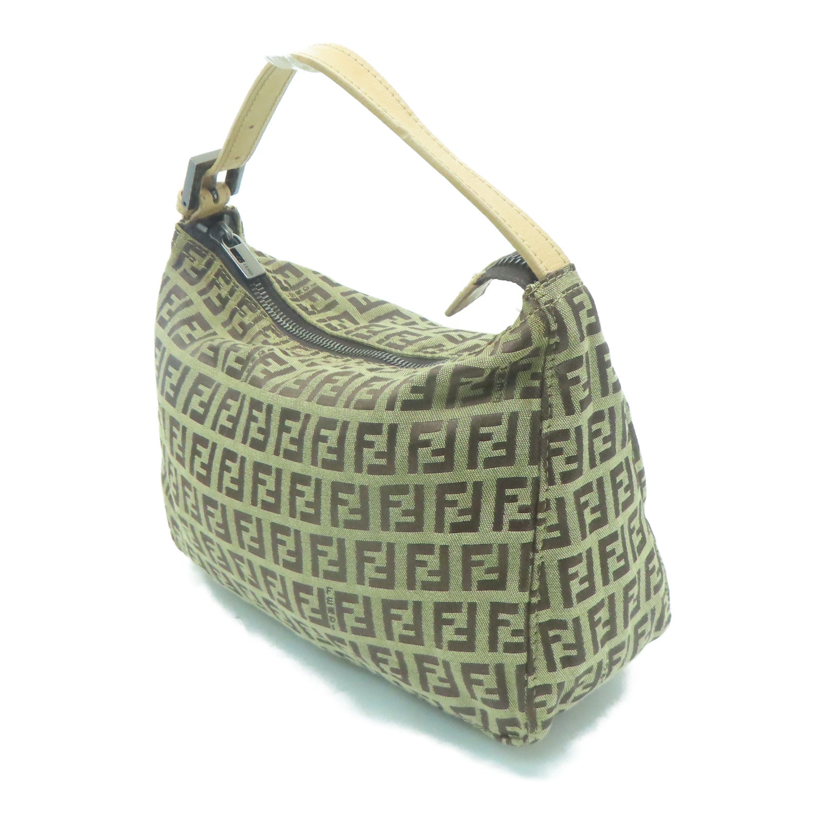 FENDI 帆布Vintage Zucchino Handbag手挽袋啡色
