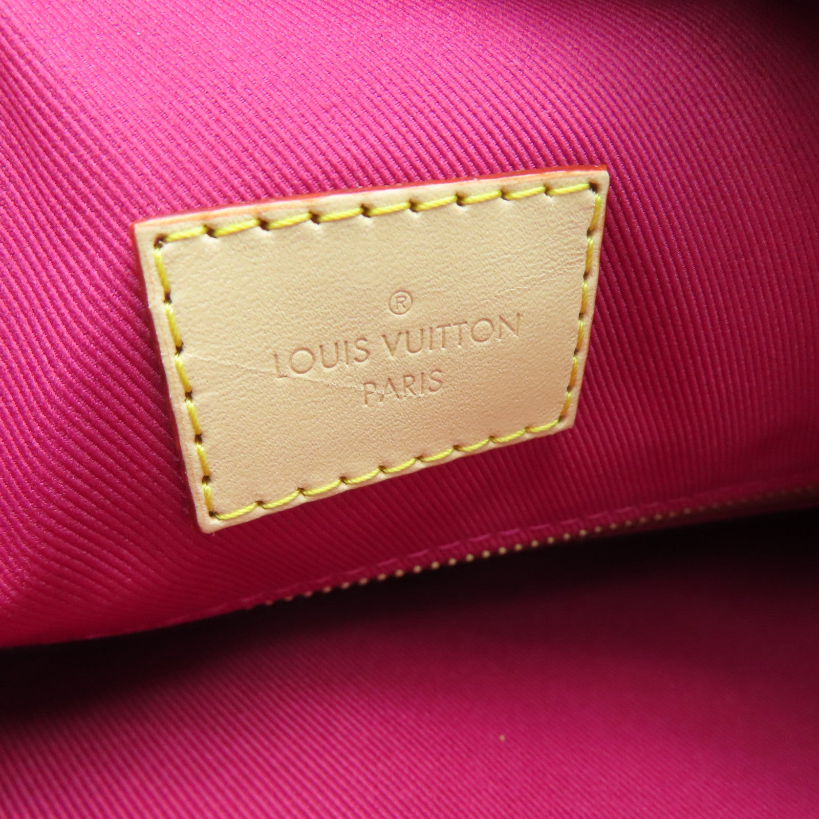 LOUIS VUITTON Monogram Graceful MM Gold Buckle Shoulder Bag Brown