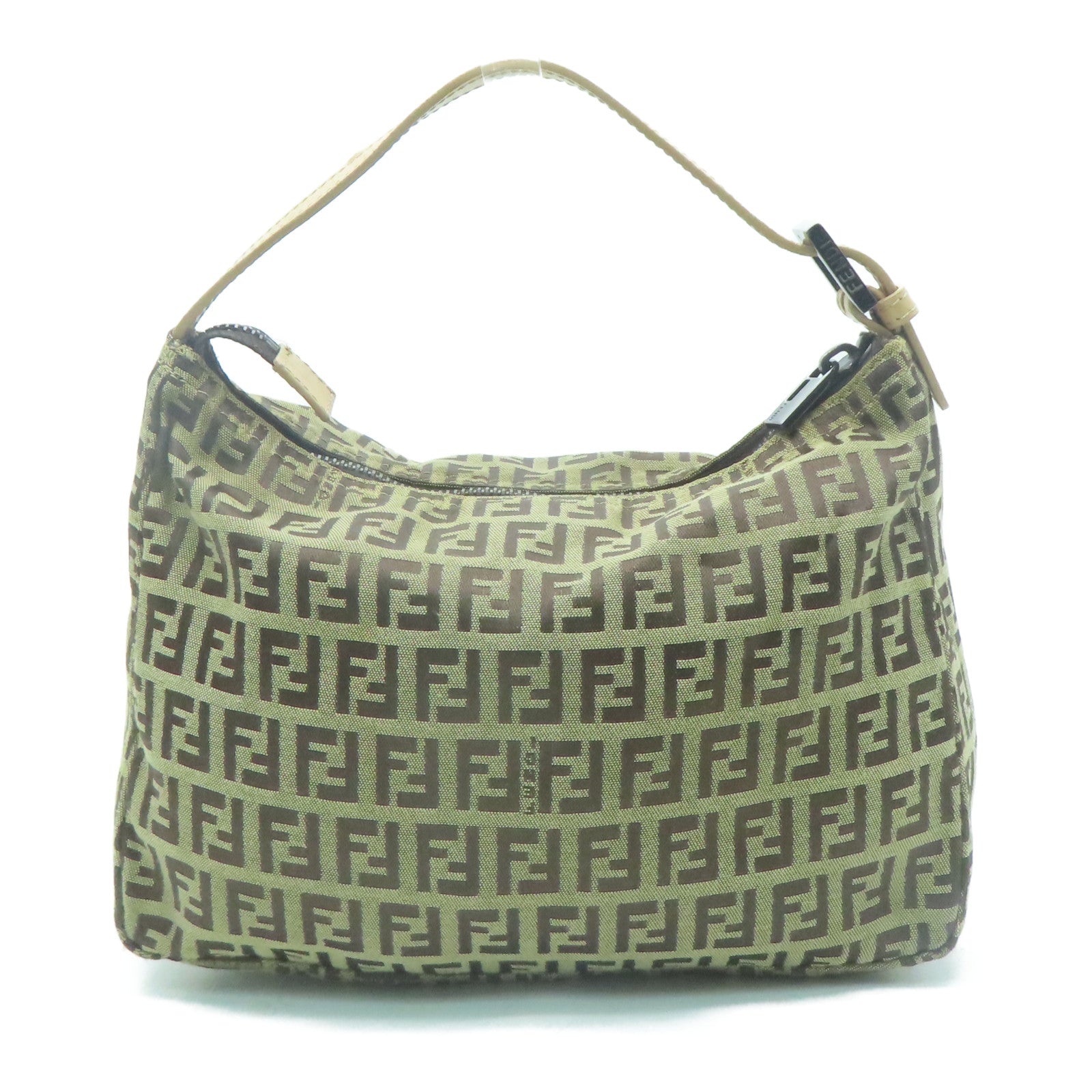 FENDI 帆布Vintage Zucchino Handbag手挽袋啡色
