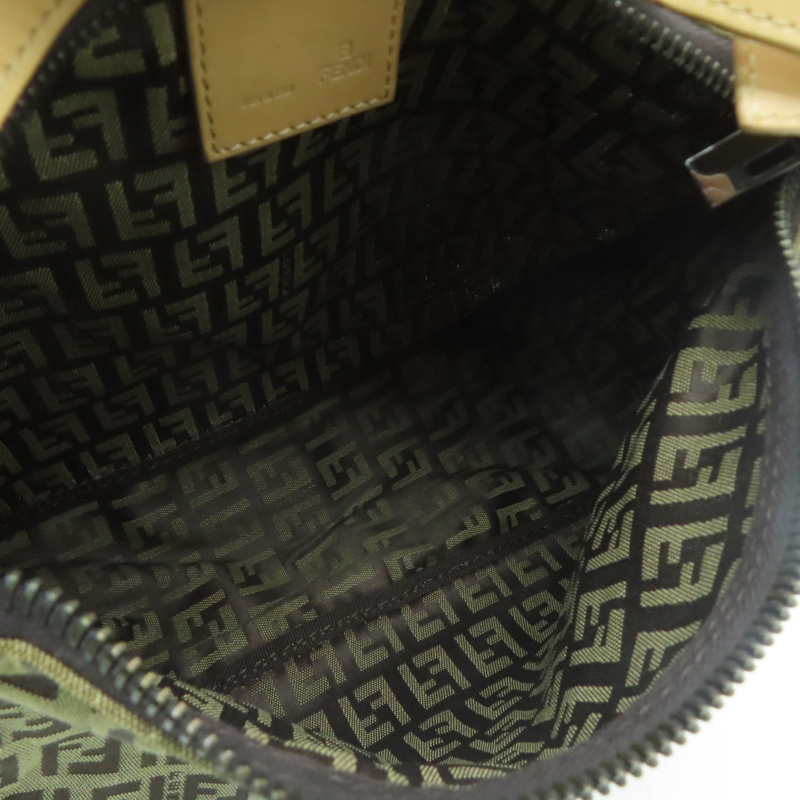 FENDI 帆布Vintage Zucchino Handbag手挽袋啡色