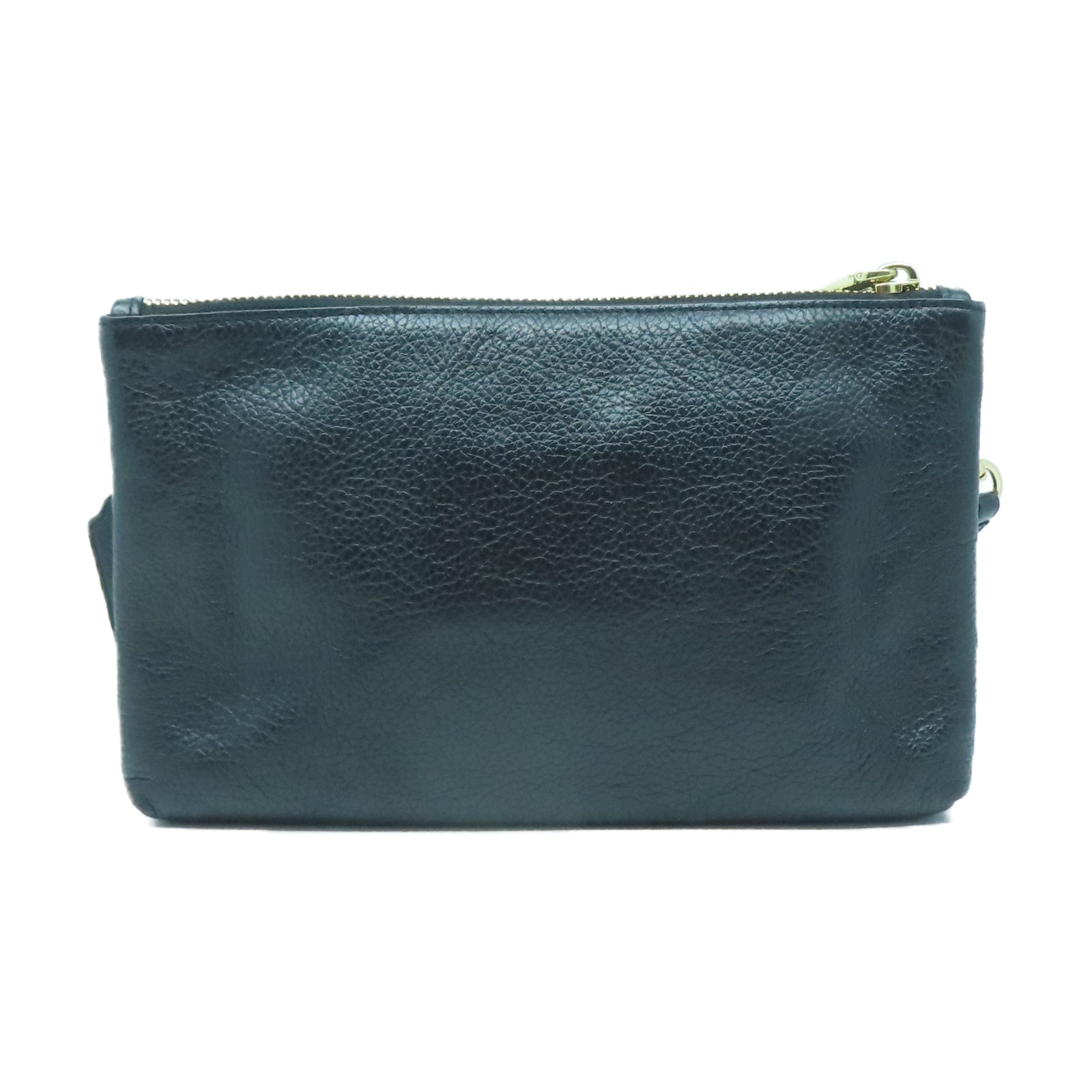 COACH 羊皮皮革Shoulder Bag金扣肩背袋黑色