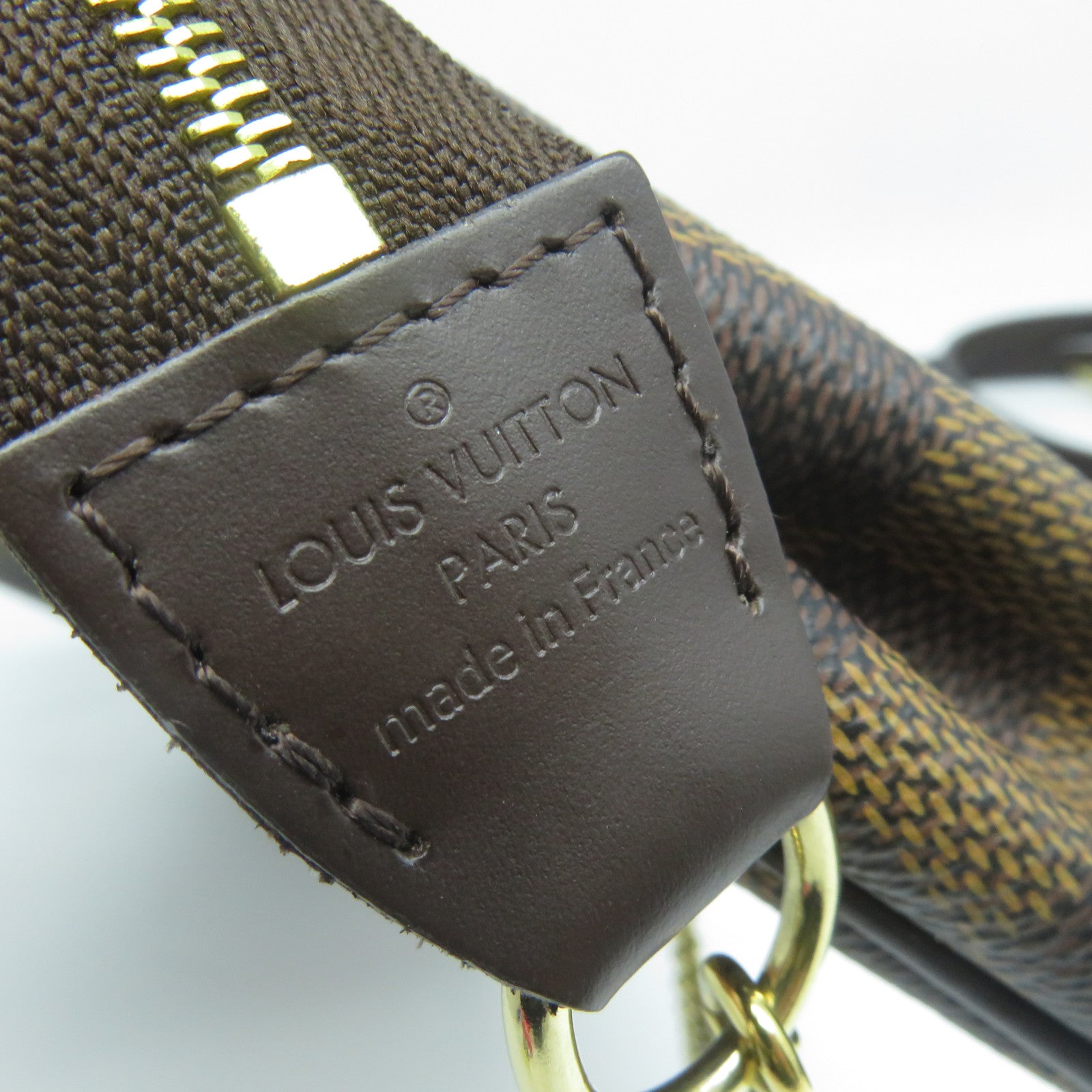 LOUIS VUITTON Damier Eva金扣手挽肩背兩用袋啡色
