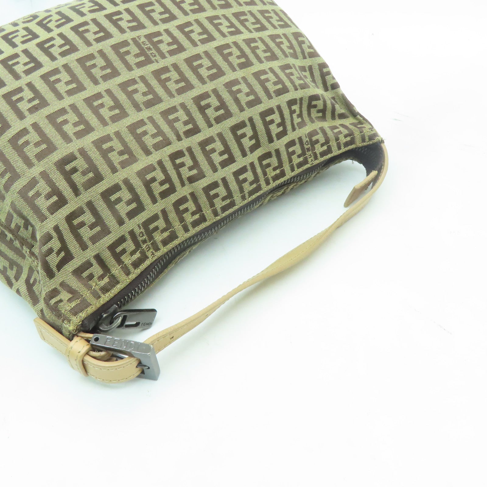 FENDI 帆布Vintage Zucchino Handbag手挽袋啡色