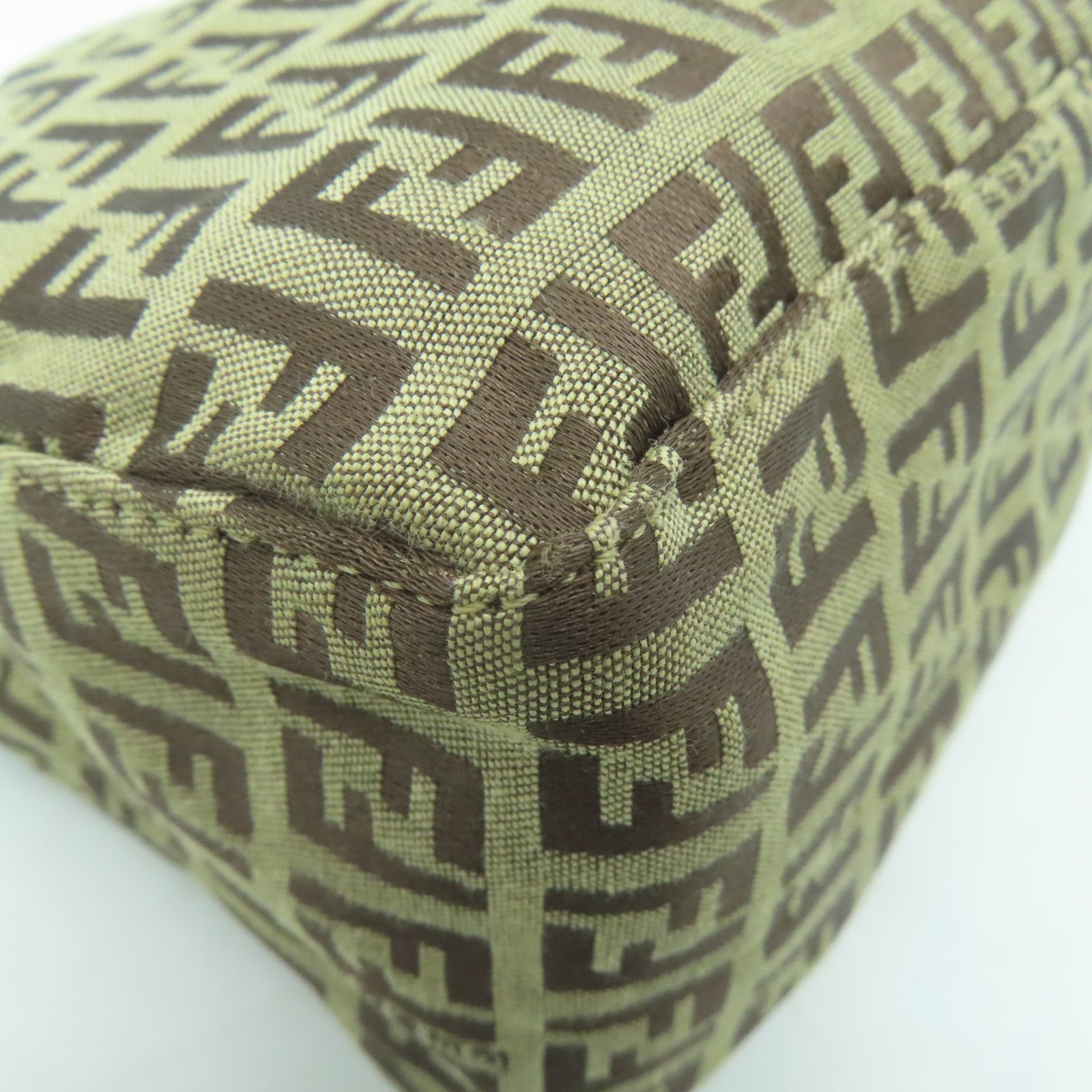 FENDI 帆布Vintage Zucchino Handbag手挽袋啡色