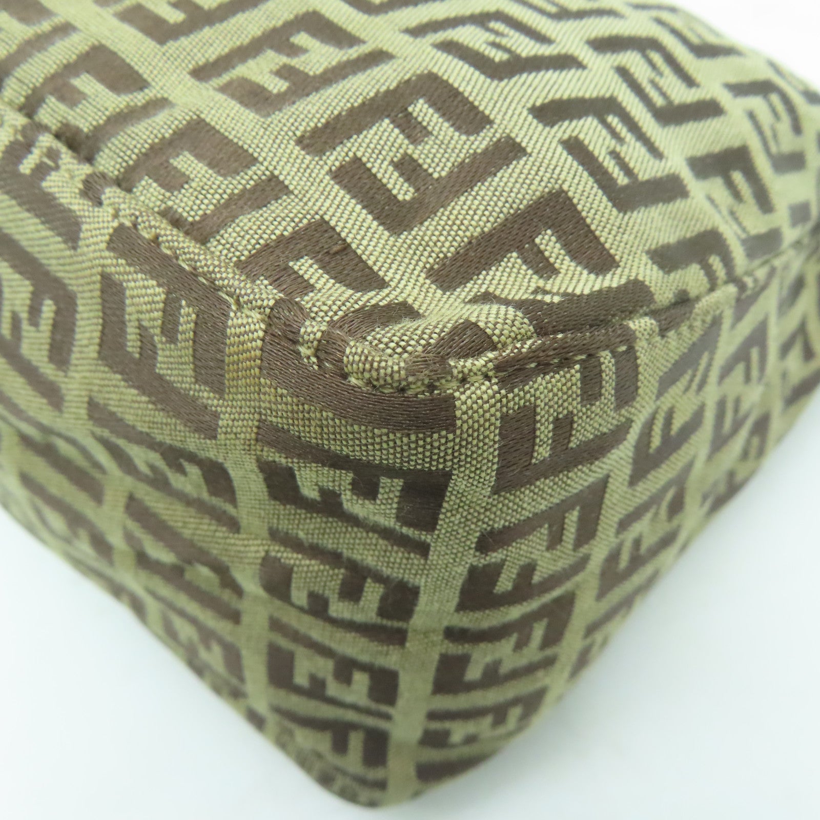 FENDI 帆布Vintage Zucchino Handbag手挽袋啡色