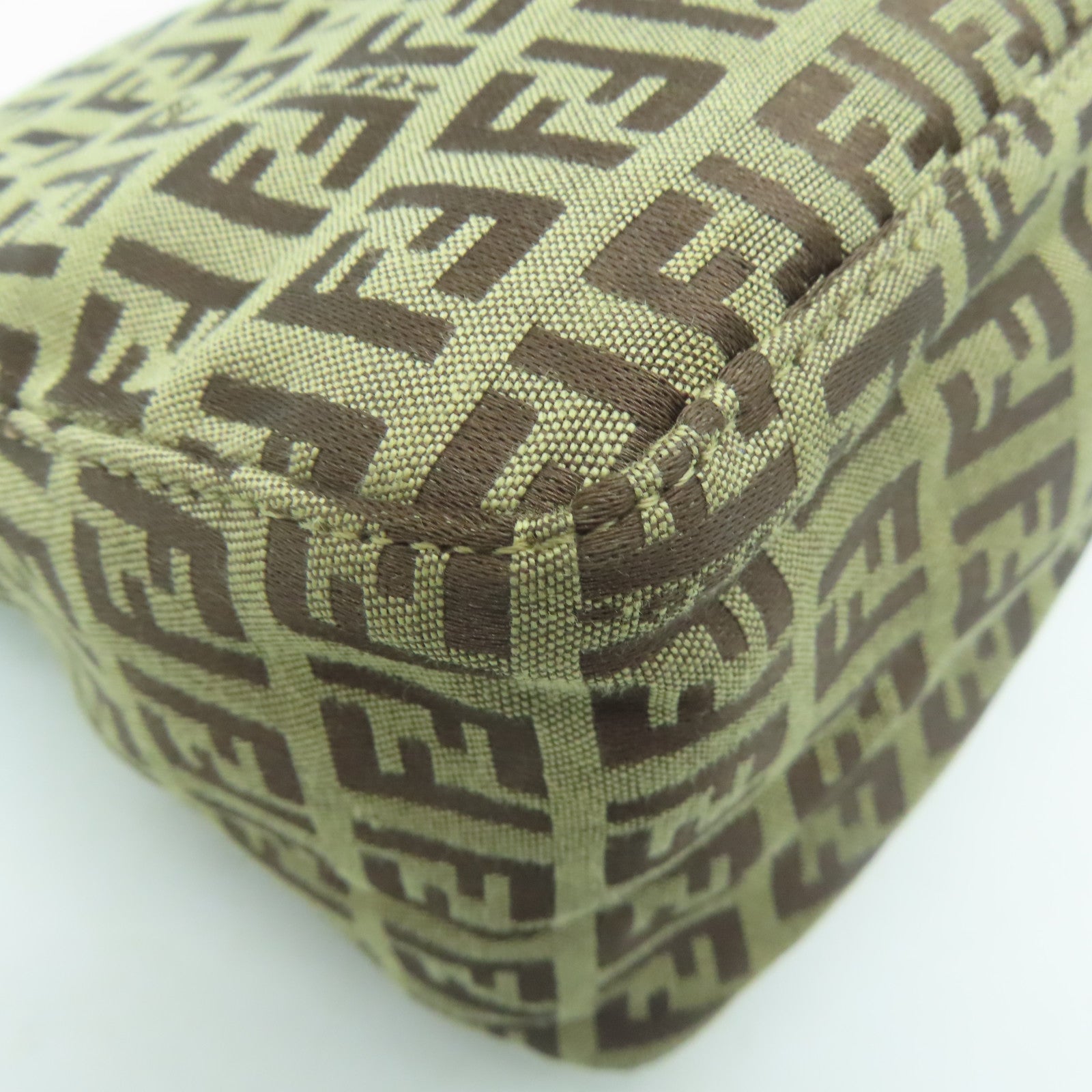 FENDI 帆布Vintage Zucchino Handbag手挽袋啡色