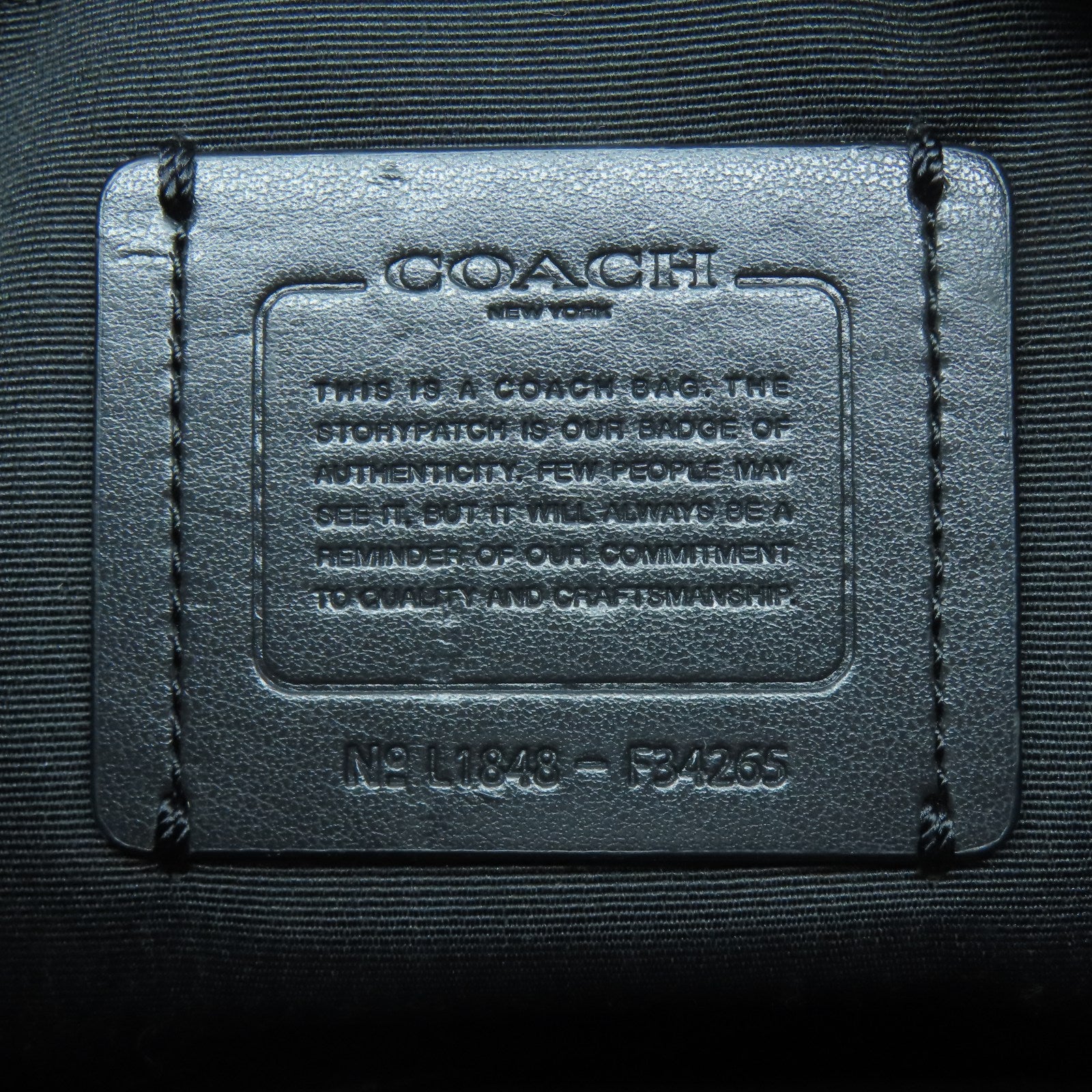 COACH 羊皮皮革Shoulder Bag金扣肩背袋黑色