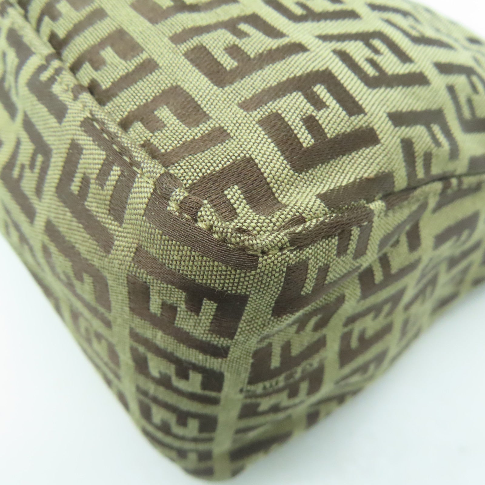 FENDI 帆布Vintage Zucchino Handbag手挽袋啡色