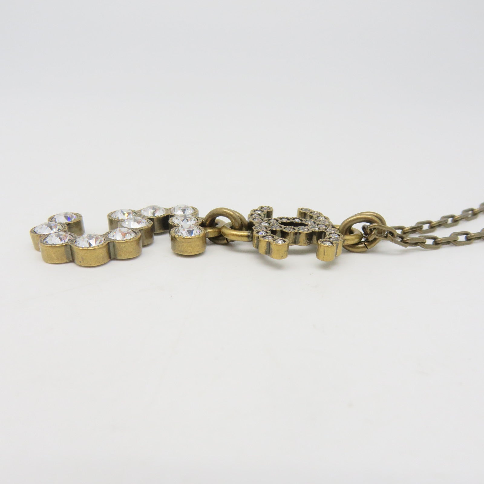 CHANEL 金屬Necklace項鍊啡色