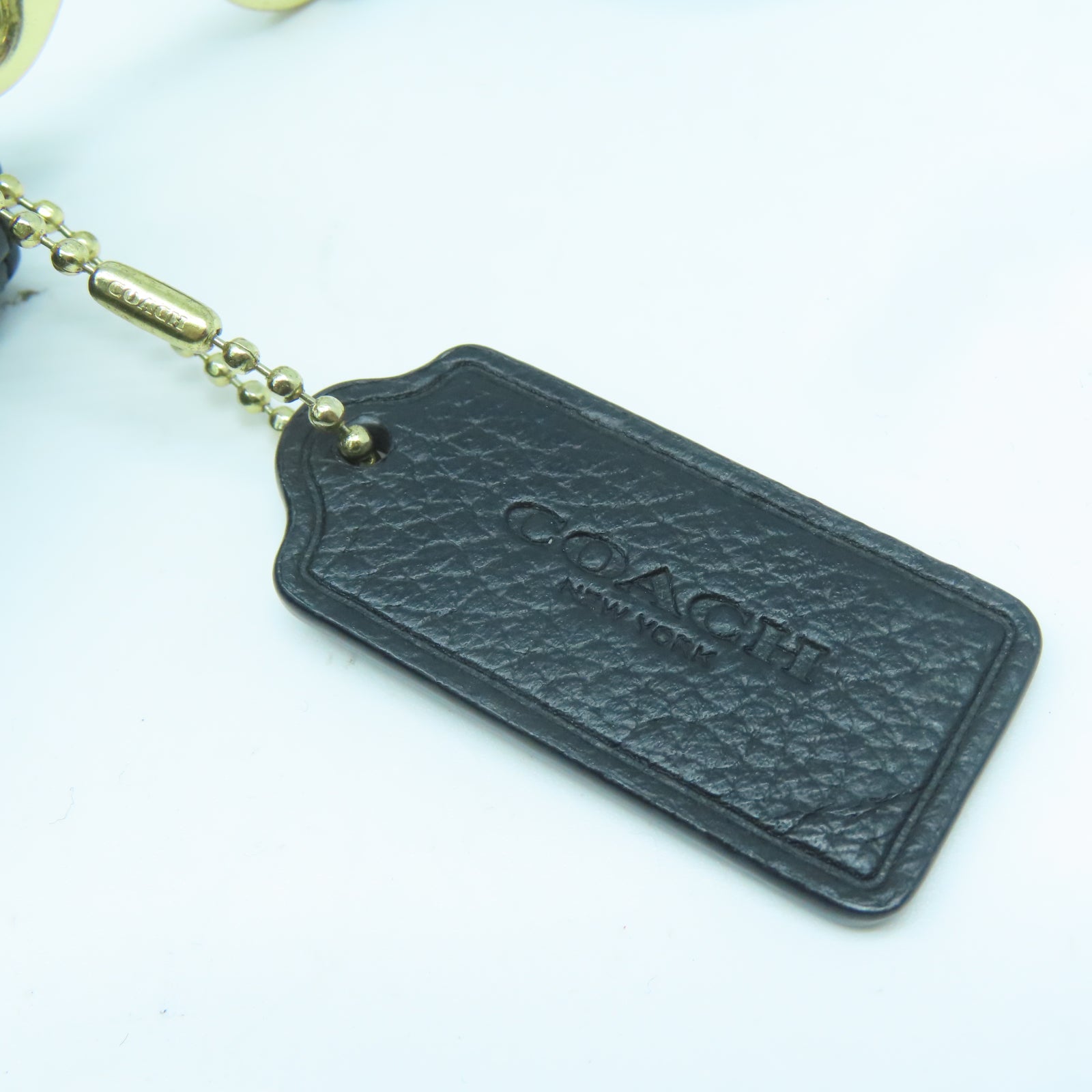 COACH 羊皮皮革Shoulder Bag金扣肩背袋黑色