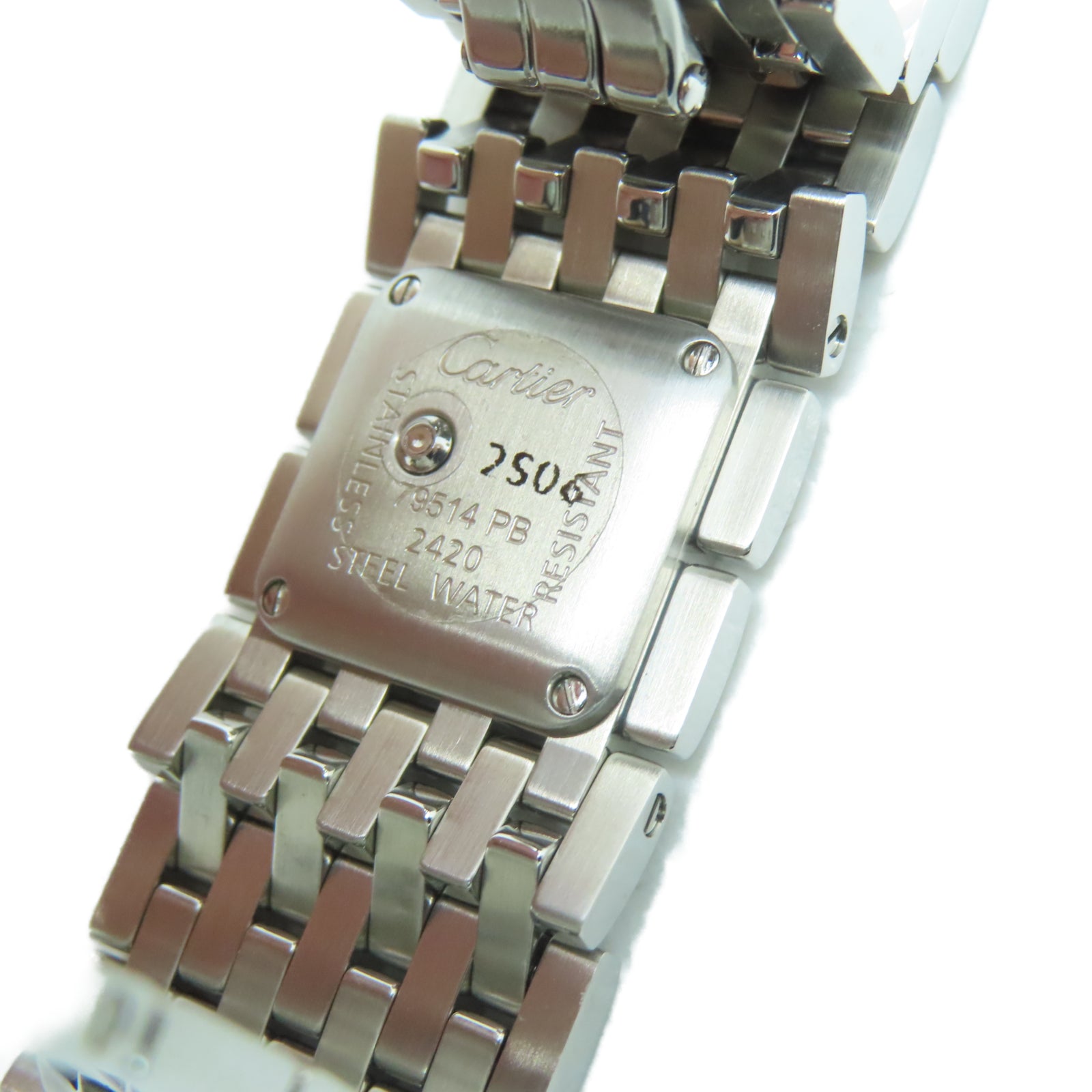 CARTIER Panthere Ruban Pink/Mop不锈钢手表石英机芯粉红色