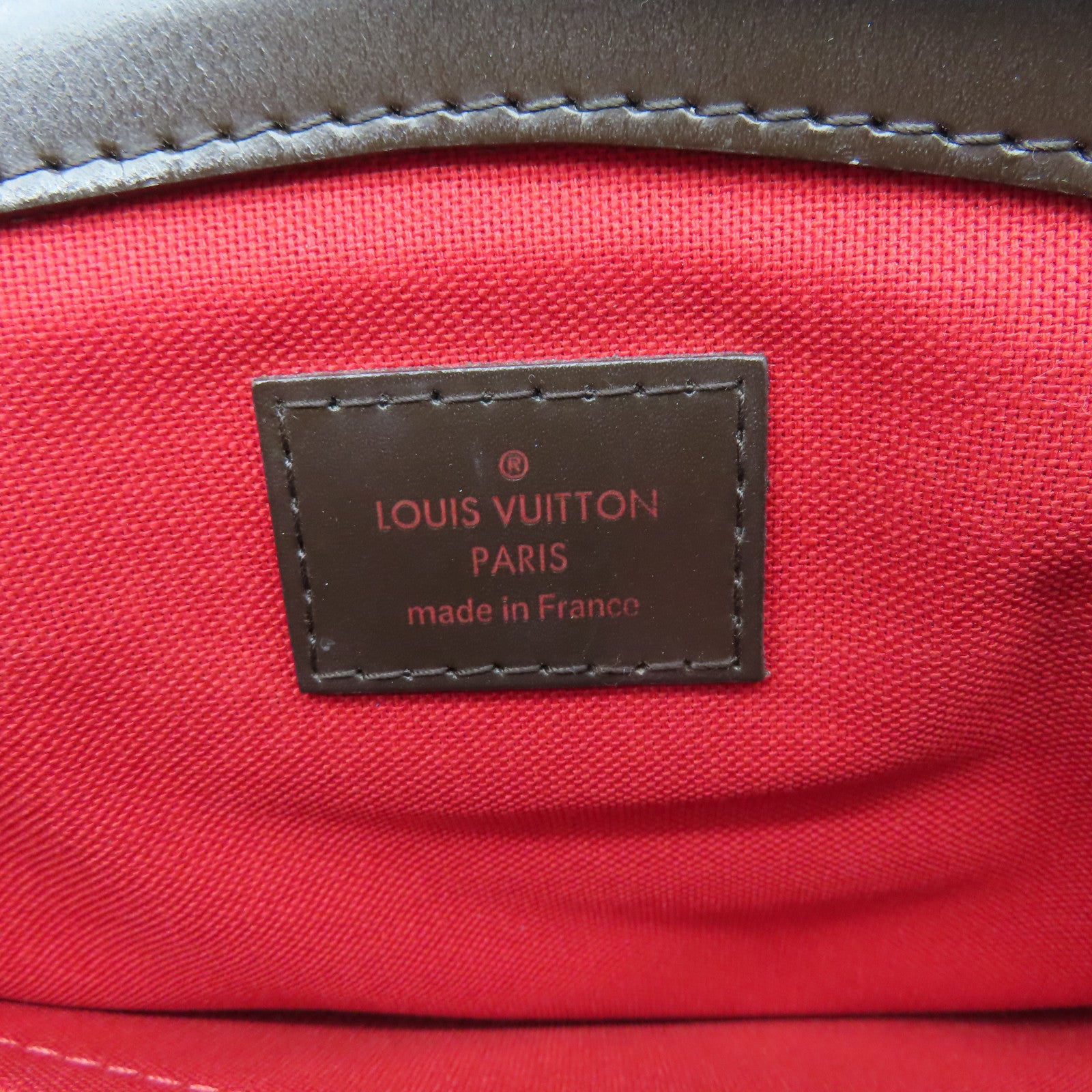 LOUIS VUITTON Damier Verona PM金扣肩背袋棕色