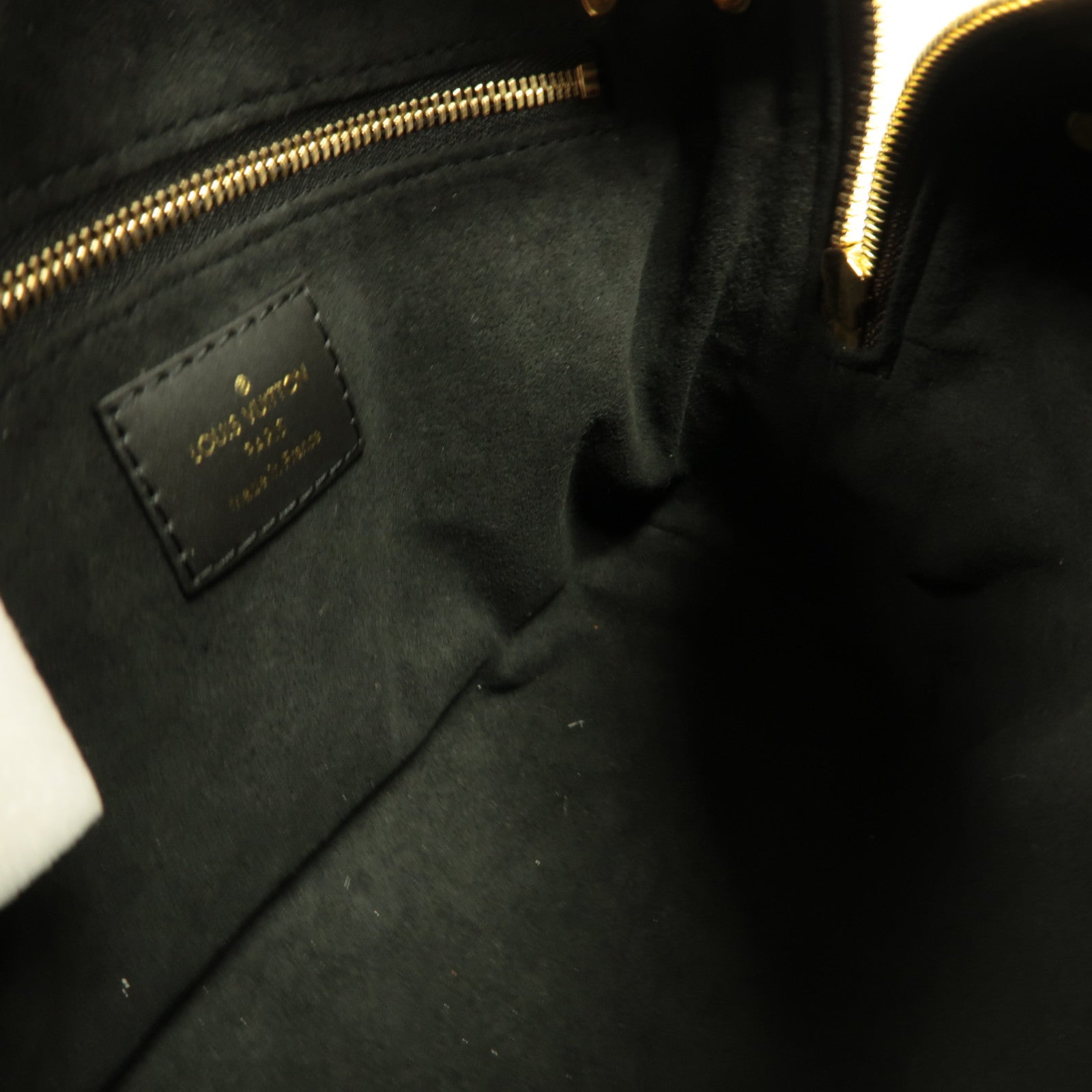 LOUIS VUITTON Monogram Petite Malle Souple金扣手挽肩背兩用袋啡色/黑色