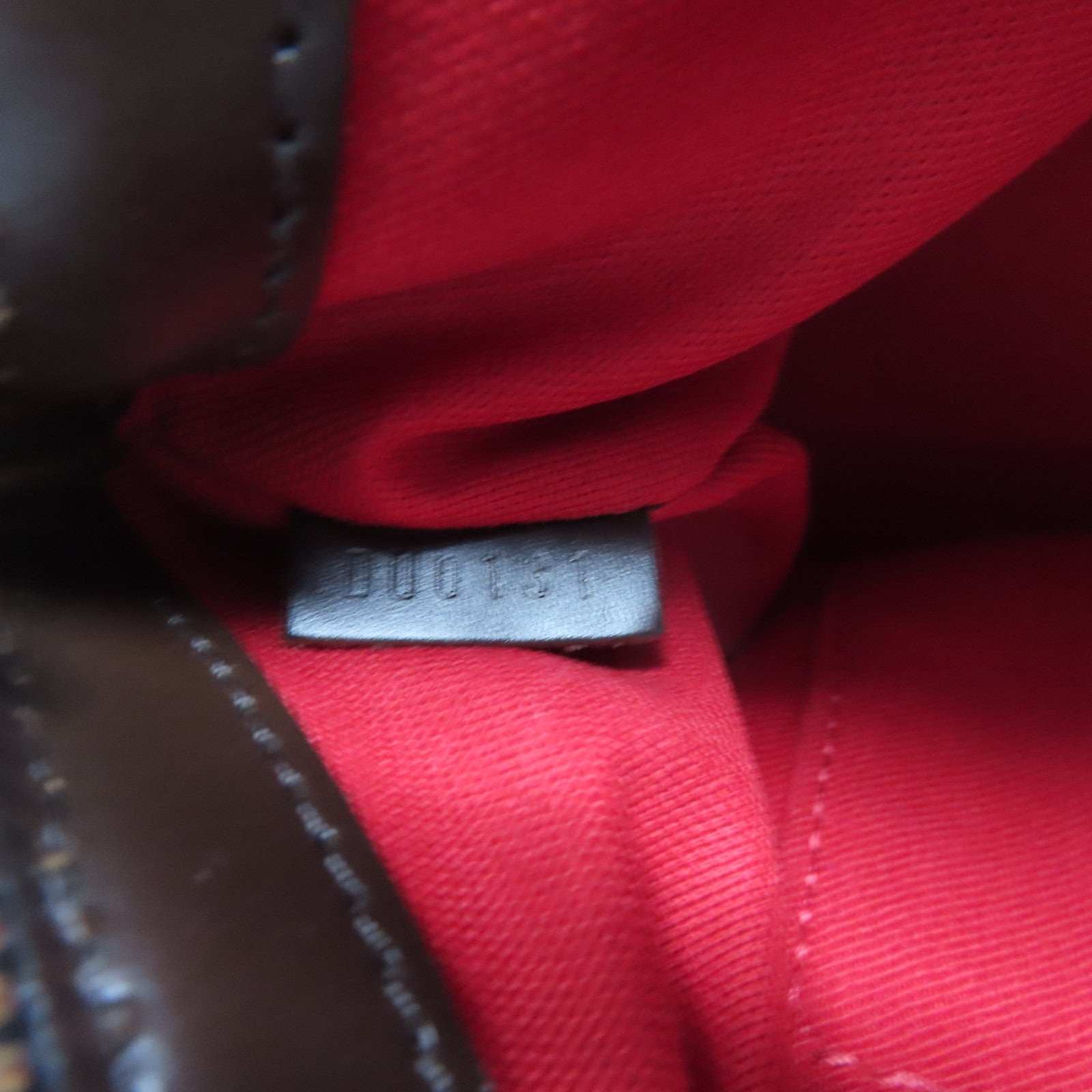 LOUIS VUITTON Damier Verona PM金扣肩背袋棕色