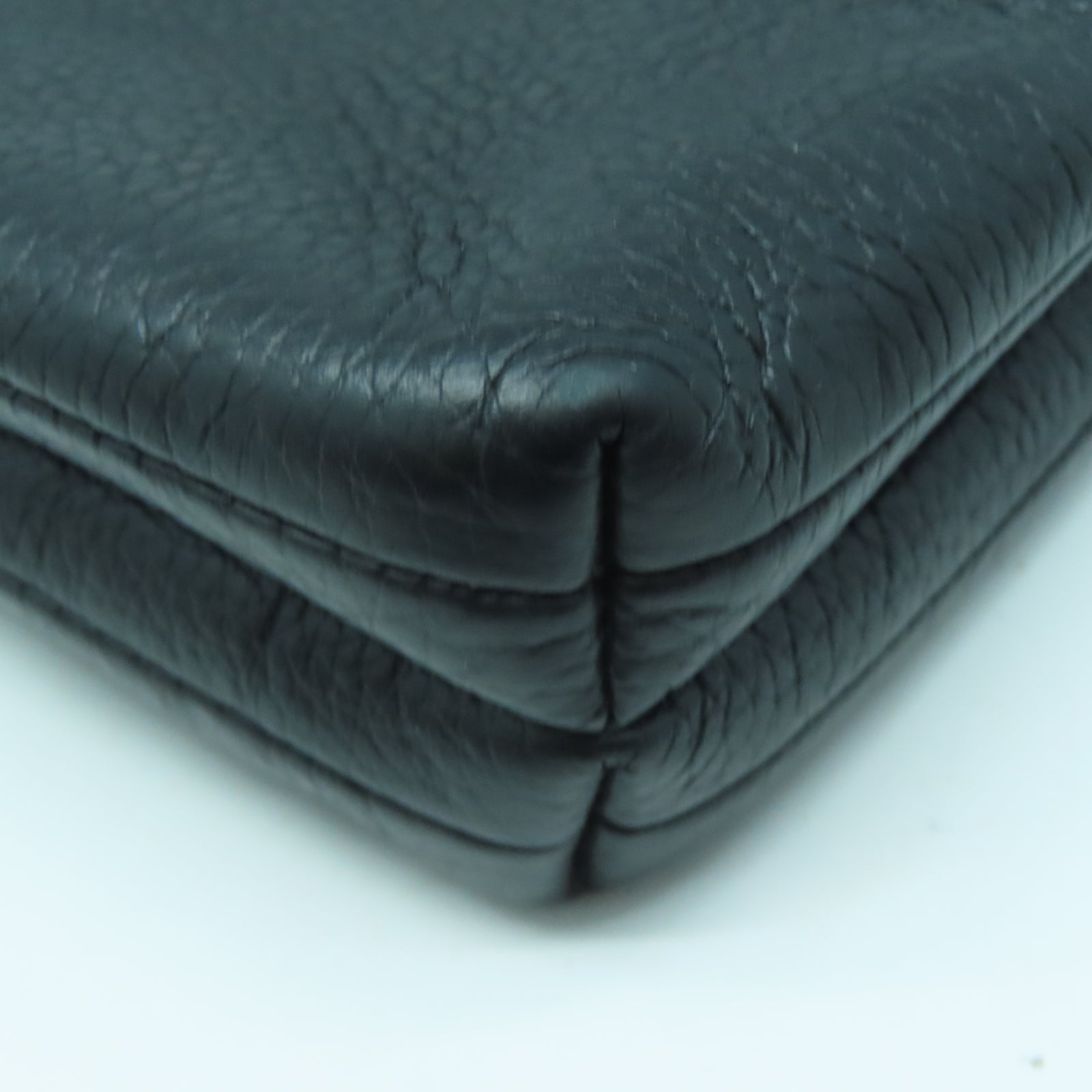 COACH 羊皮皮革Shoulder Bag金扣肩背袋黑色