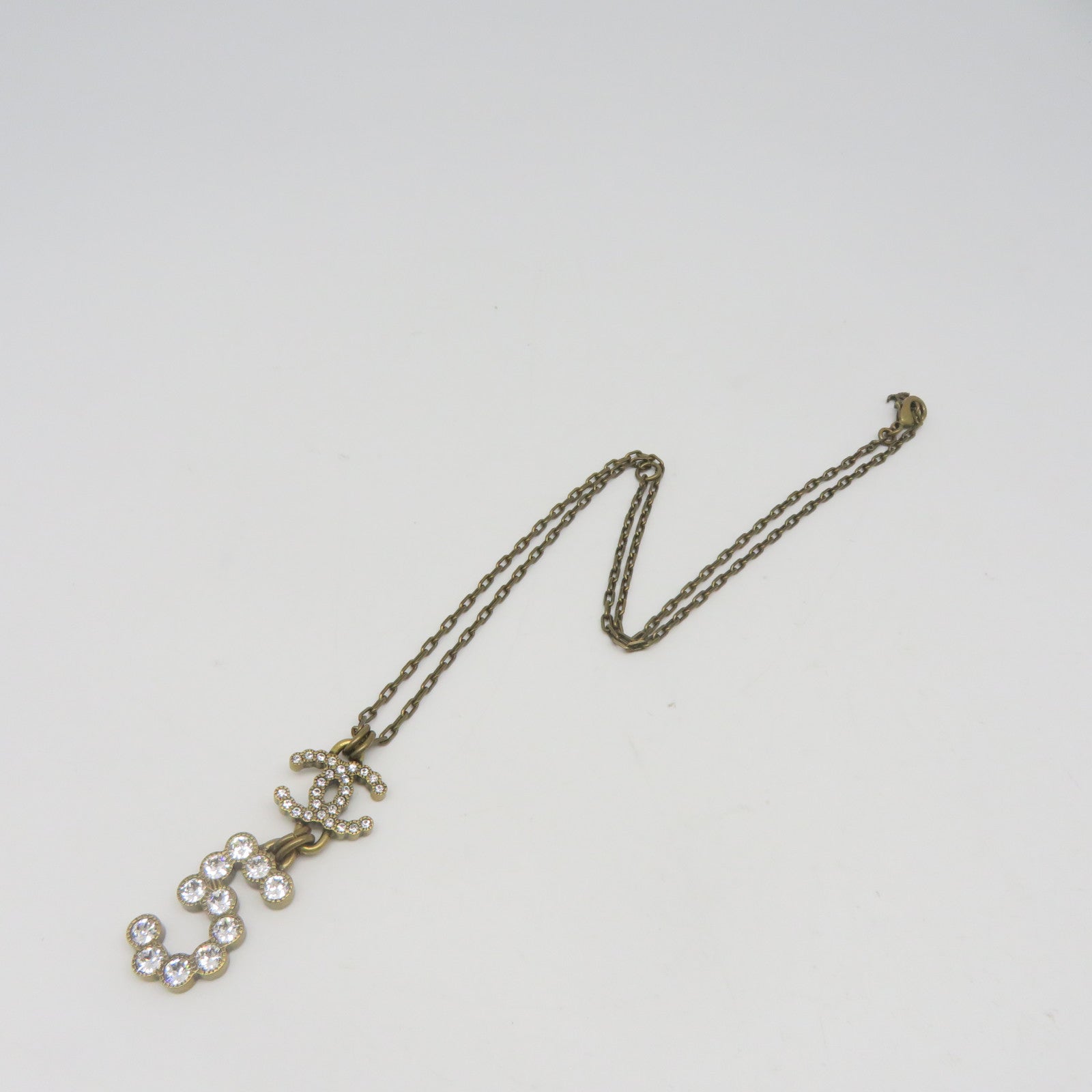 CHANEL 金屬Necklace項鍊啡色