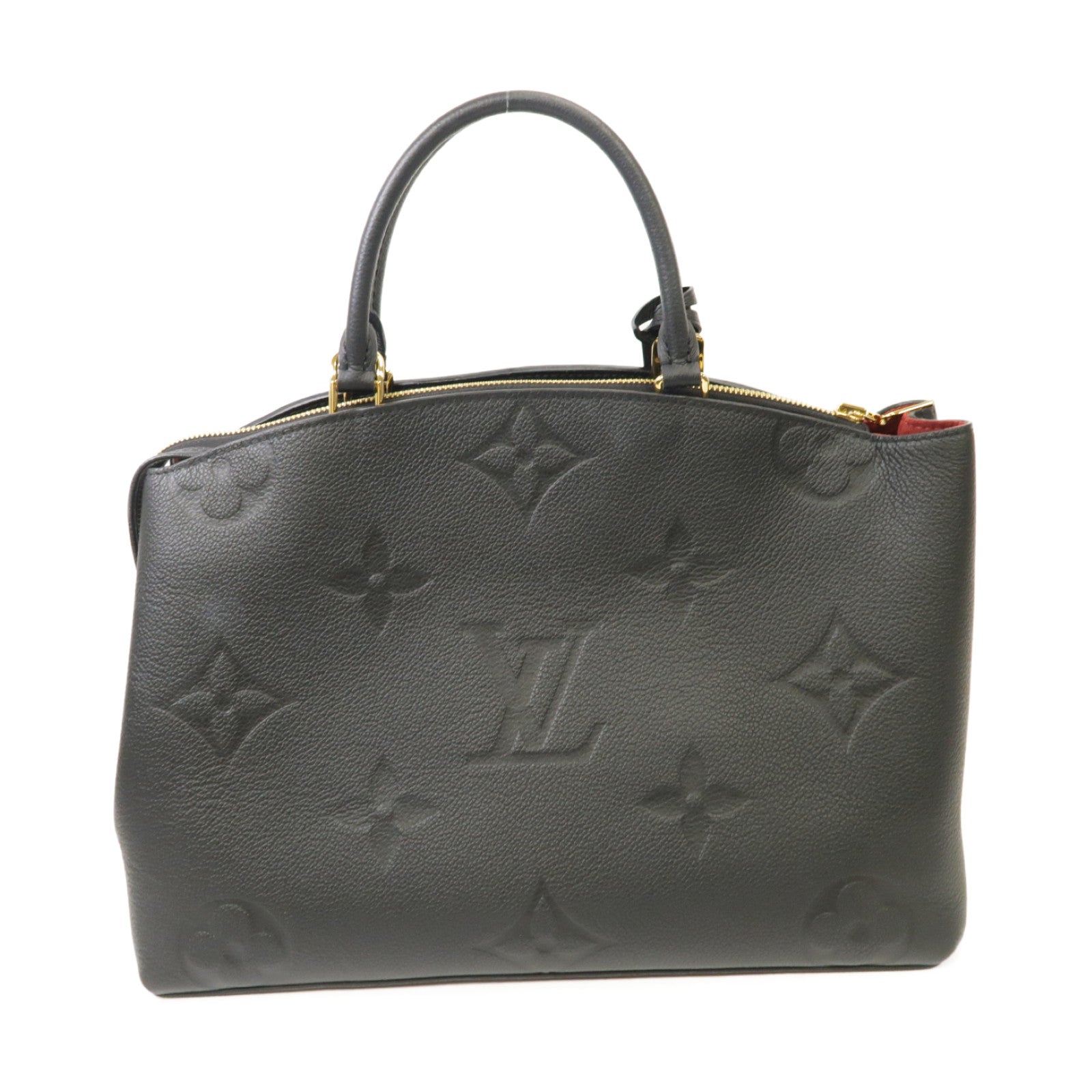 LOUIS VUITTON Monogram Empreinte Grand Palais金扣手挽肩背兩用袋黒色