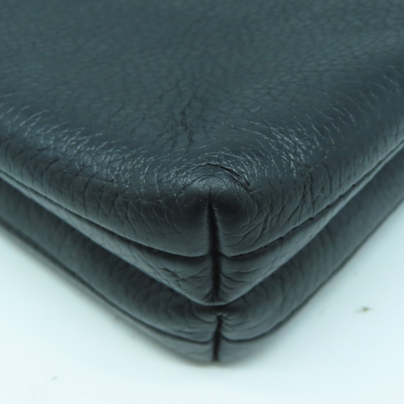 COACH 羊皮皮革Shoulder Bag金扣肩背袋黑色