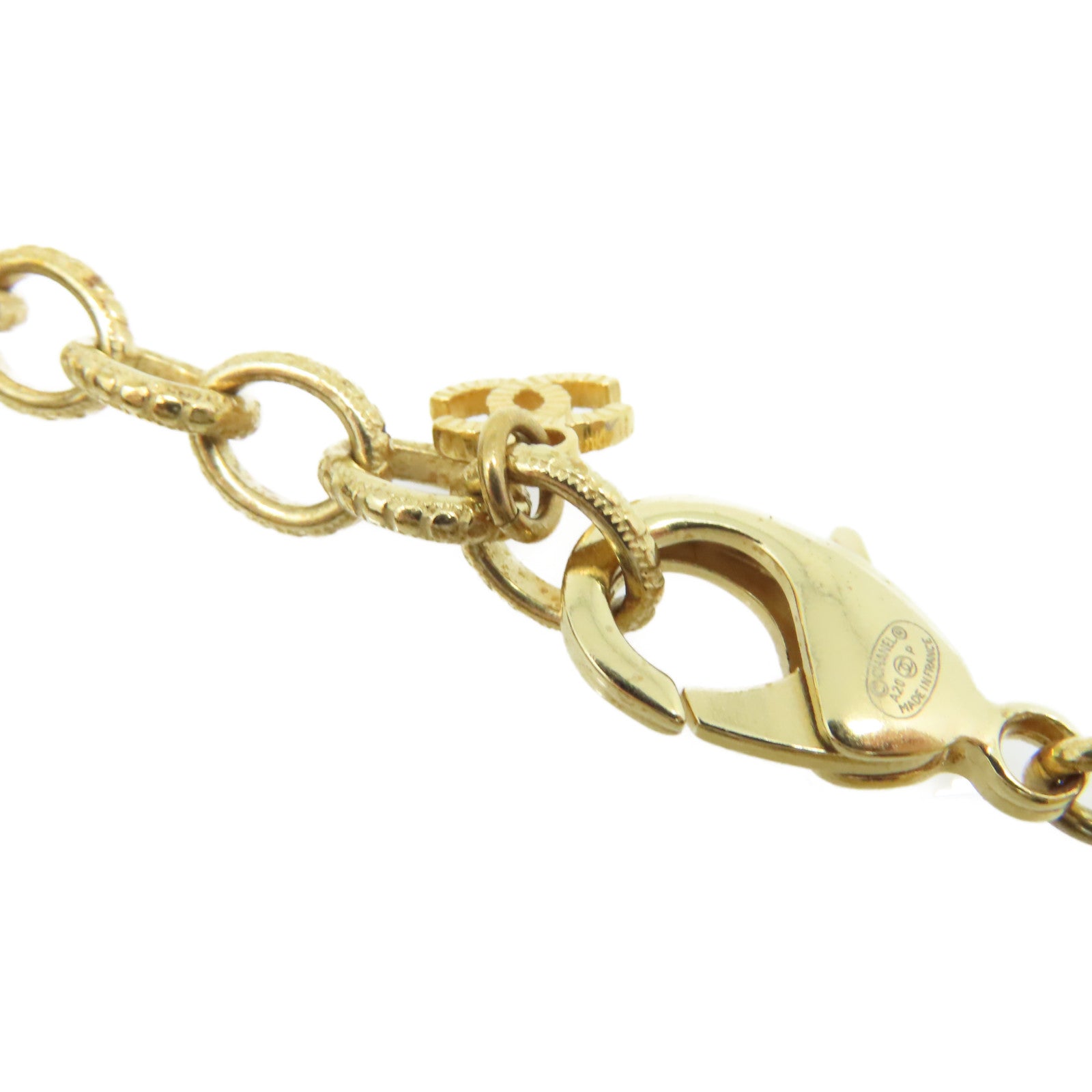 CHANEL 金屬/牛皮皮革Bracelet手鏈黑色/金色