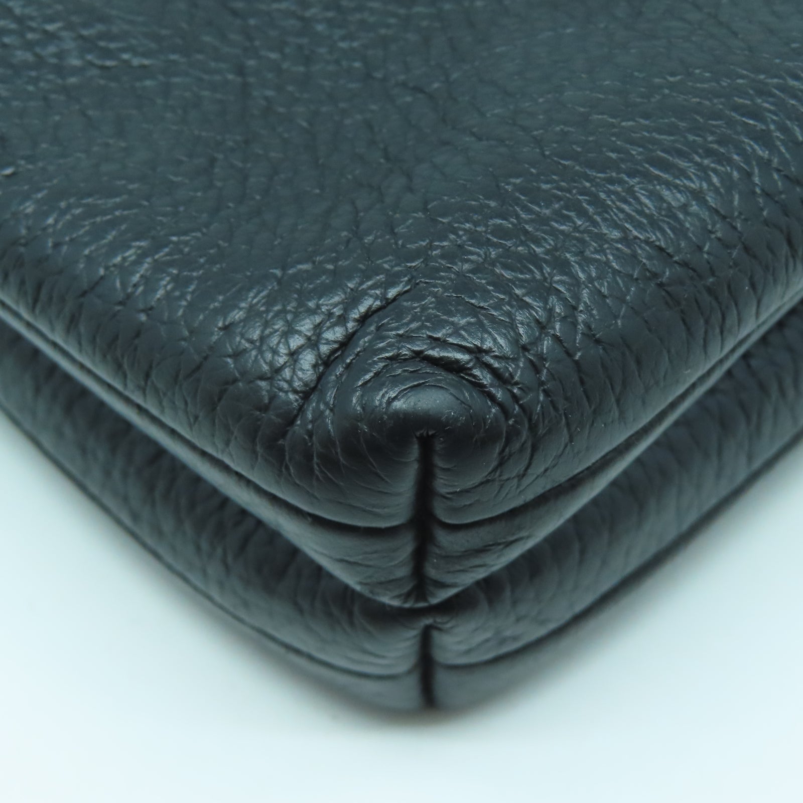 COACH 羊皮皮革Shoulder Bag金扣肩背袋黑色