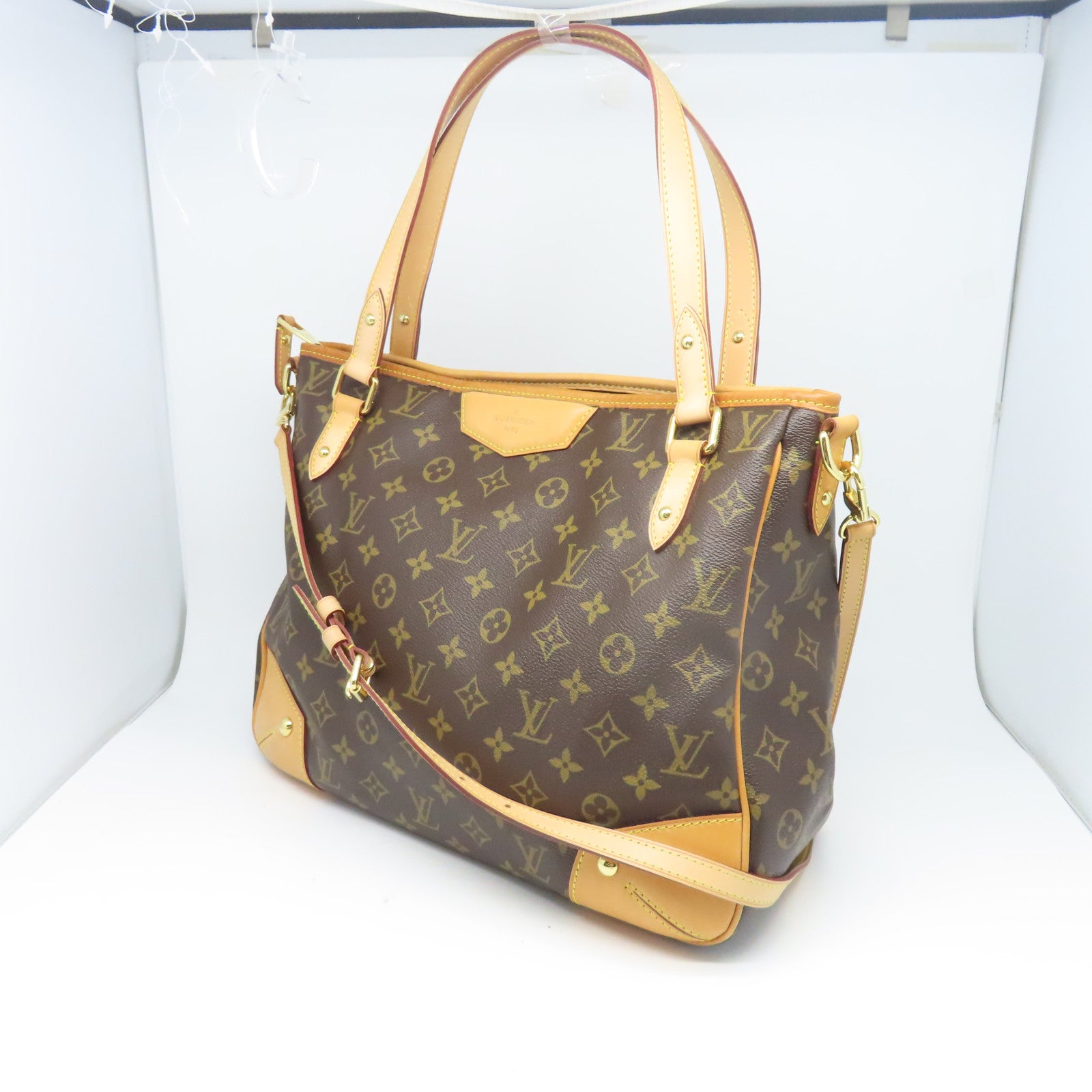 LOUIS VUITTON Monogram Estrela MM金扣手挽肩背兩用袋棕色