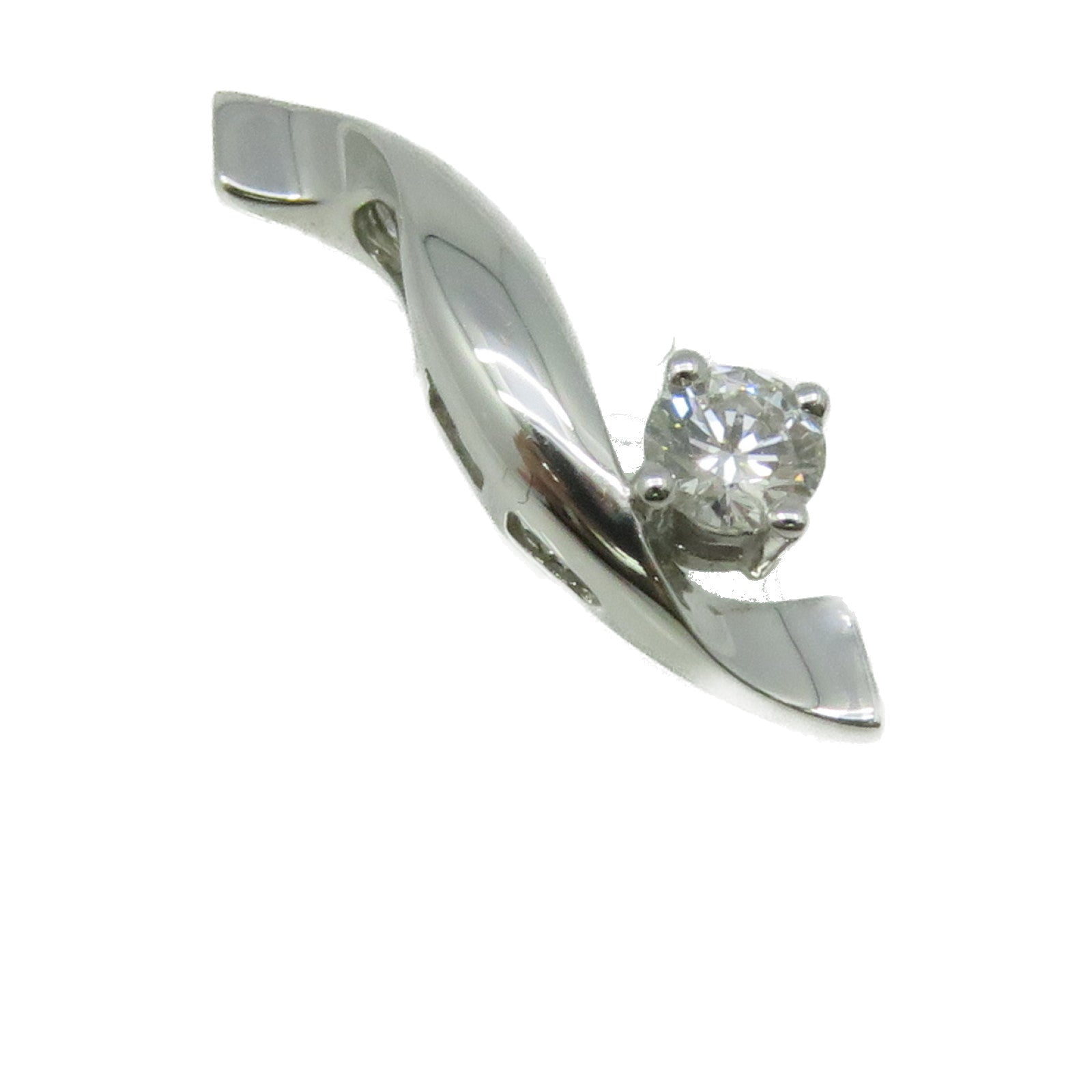JEWELRY 【激減優惠】18K白金/0.16ct鑽石Diamond Pendant Top吊墜頭扣