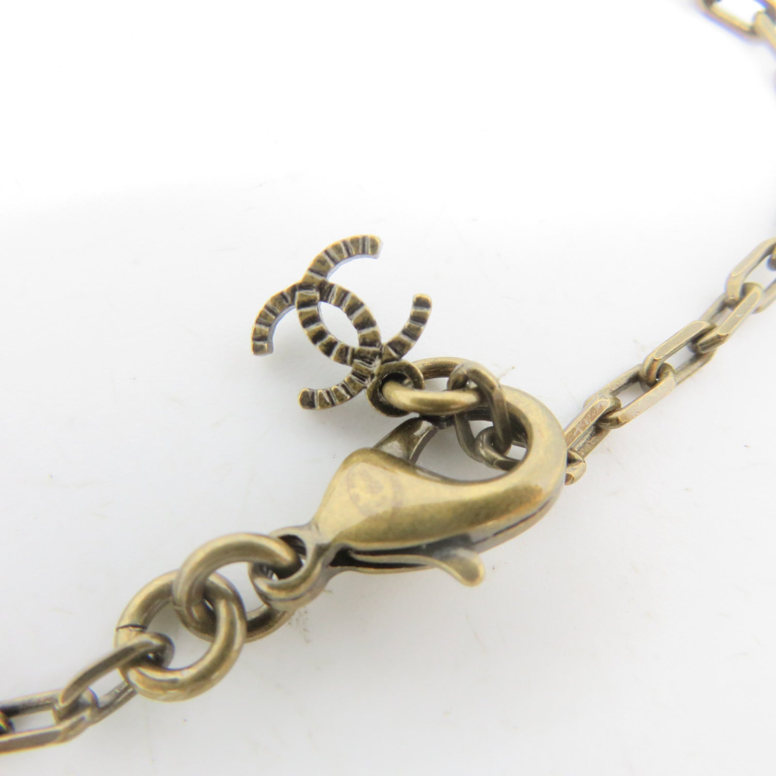 CHANEL 金屬Necklace項鍊啡色