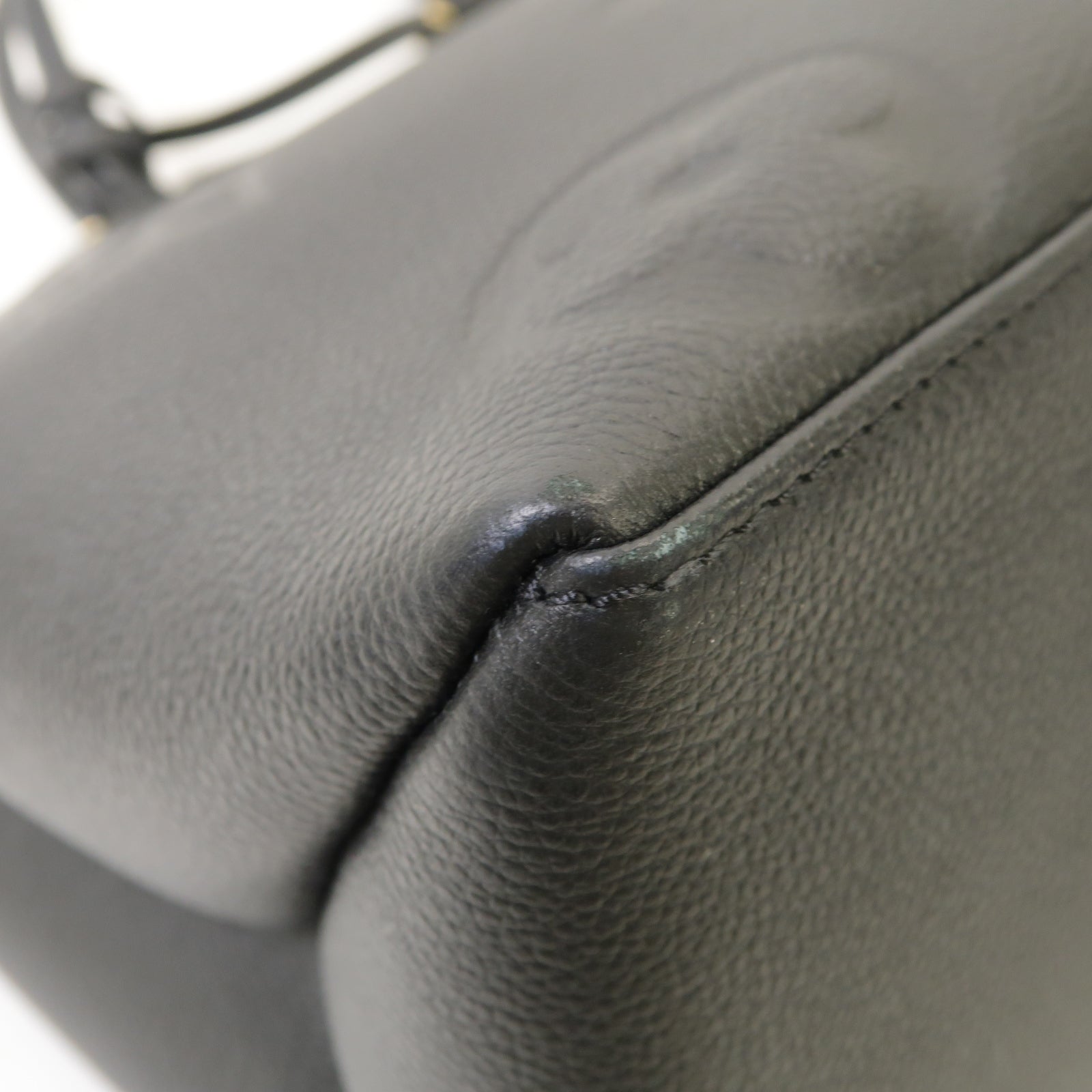 LOUIS VUITTON Monogram Empreinte Grand Palais金扣手挽肩背兩用袋黒色