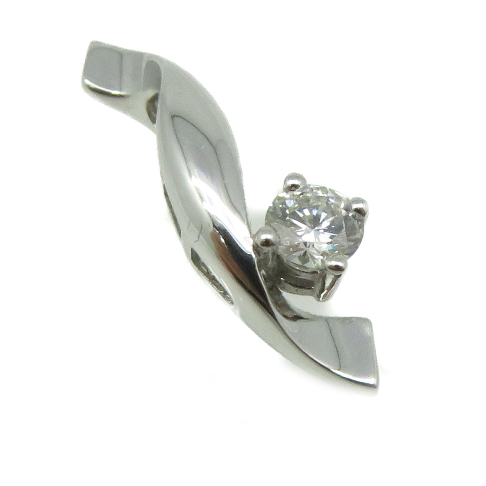 JEWELRY 【激減優惠】18K白金/0.16ct鑽石Diamond Pendant Top吊墜頭扣