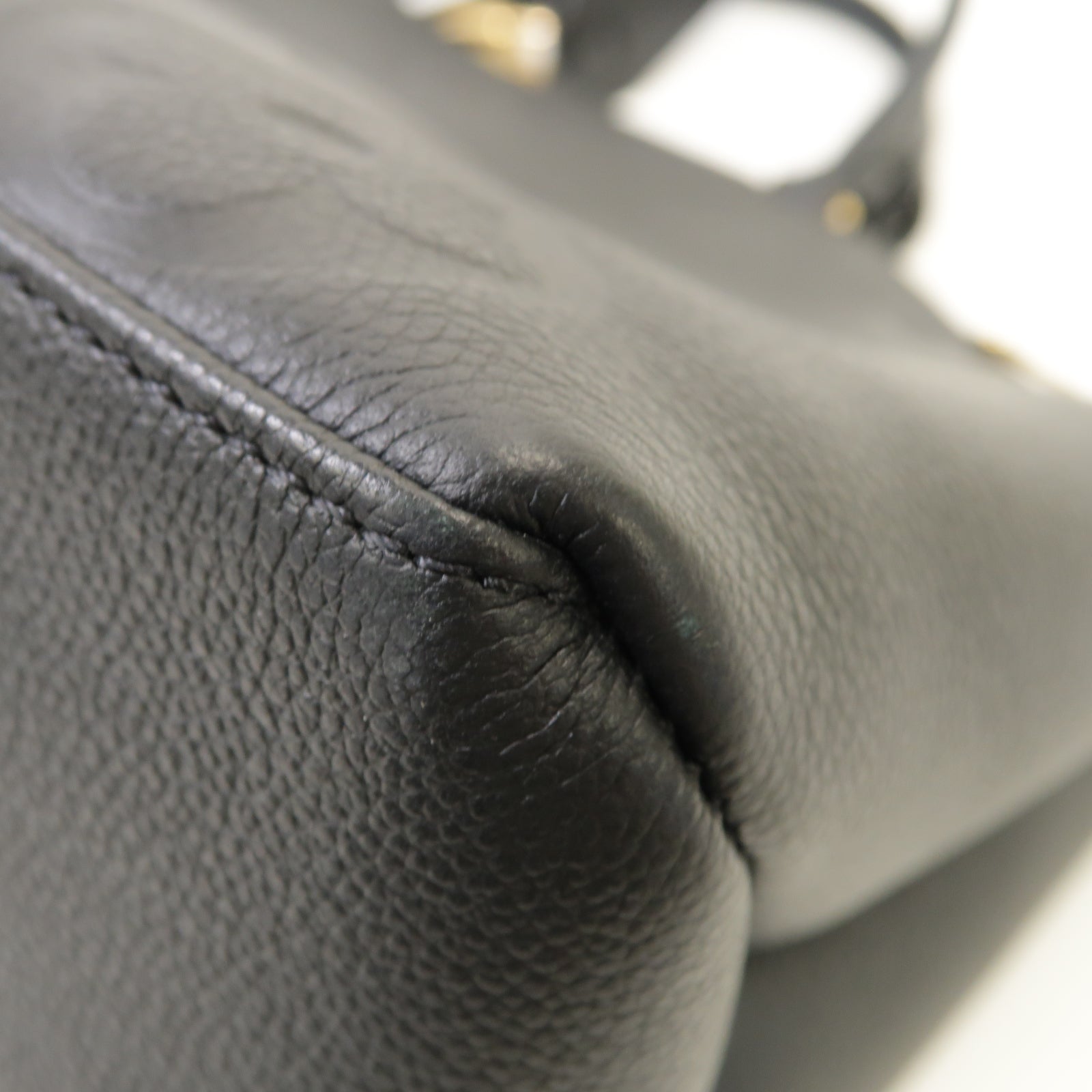 LOUIS VUITTON Monogram Empreinte Grand Palais金扣手挽肩背兩用袋黒色