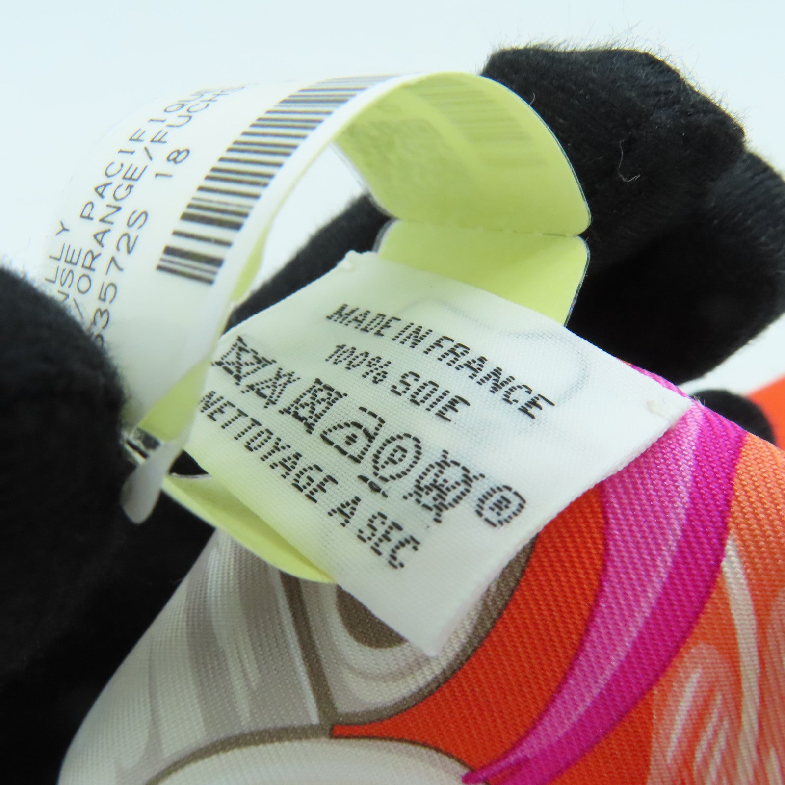 HERMES Silk Twilly Scarf/Orange/Pink