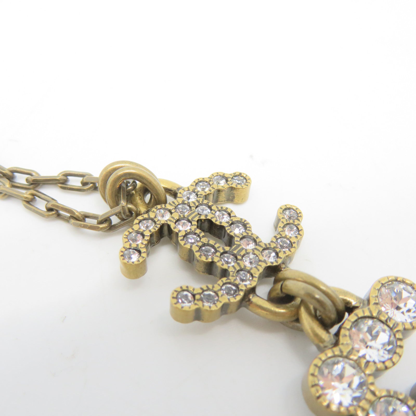 CHANEL 金屬Necklace項鍊啡色