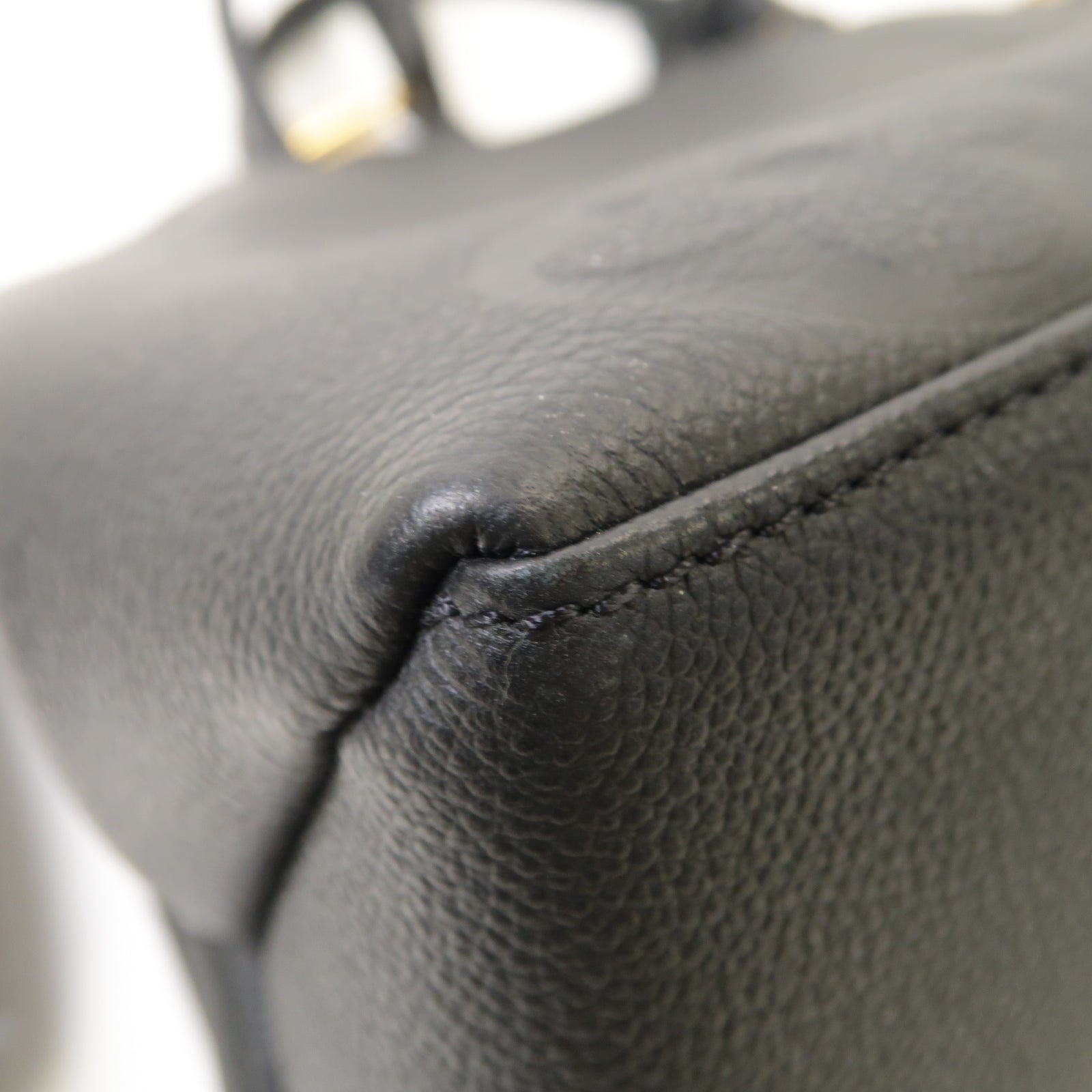 LOUIS VUITTON Monogram Empreinte Grand Palais金扣手挽肩背兩用袋黒色