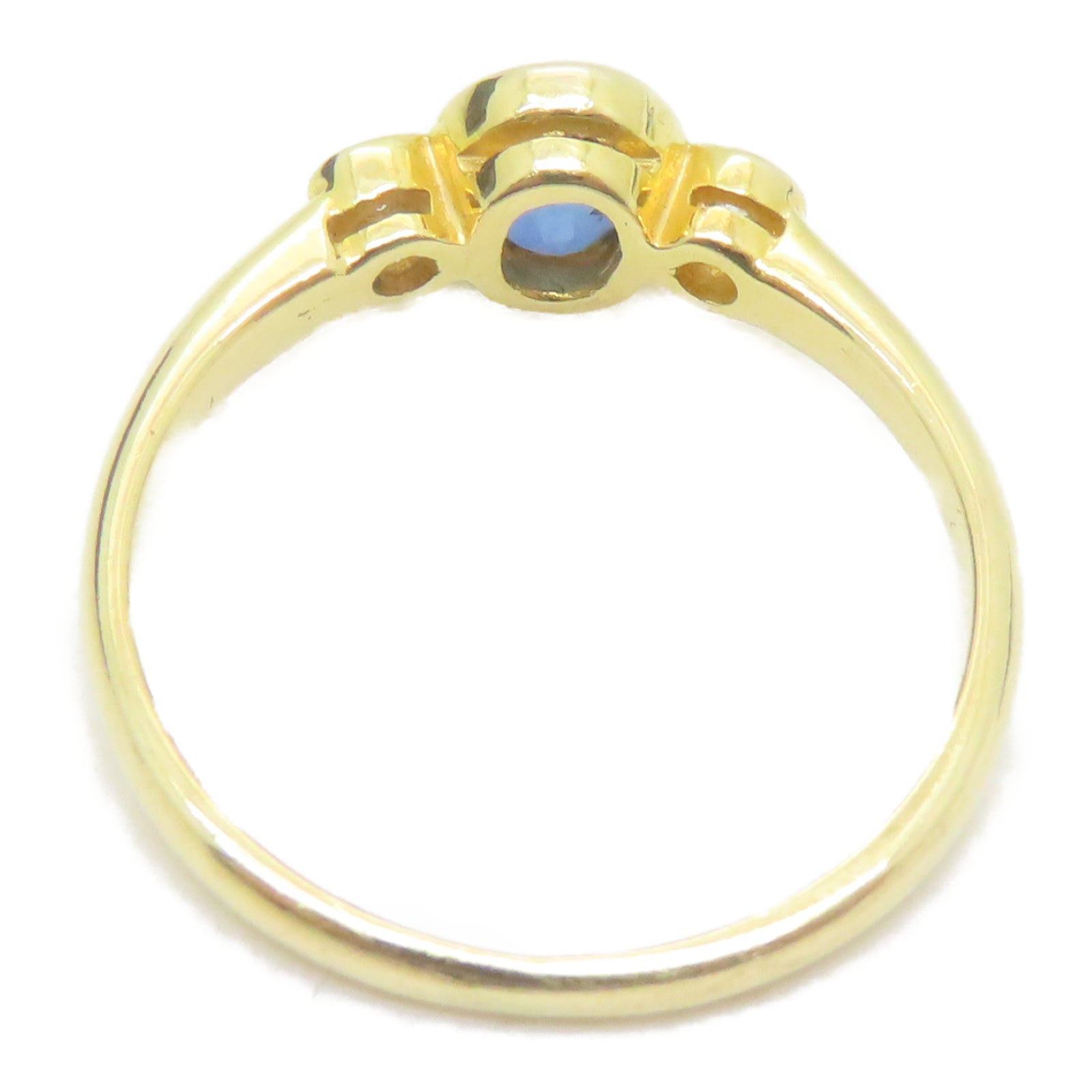 JEWELRY 14K Gold Sapphire 1.8g Ring US#5