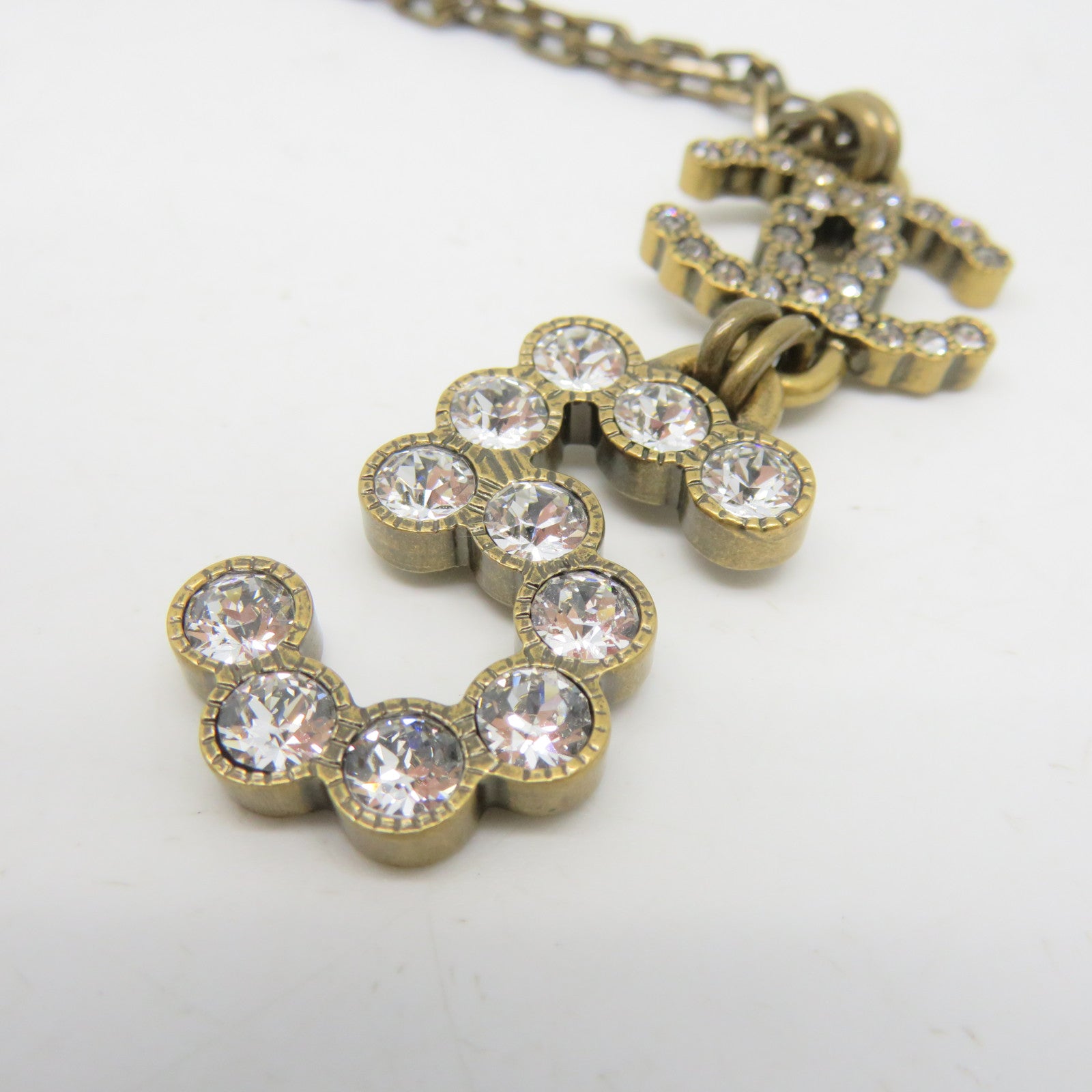 CHANEL 金屬Necklace項鍊啡色