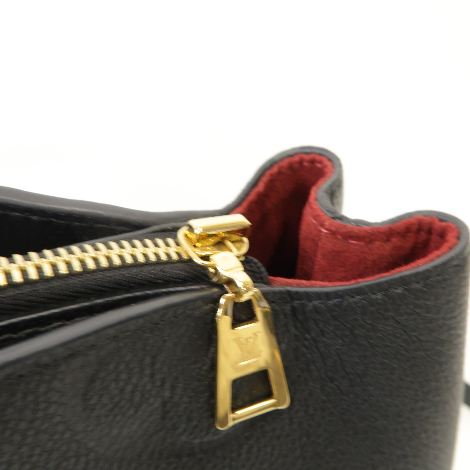LOUIS VUITTON Monogram Empreinte Grand Palais金扣手挽肩背兩用袋黒色