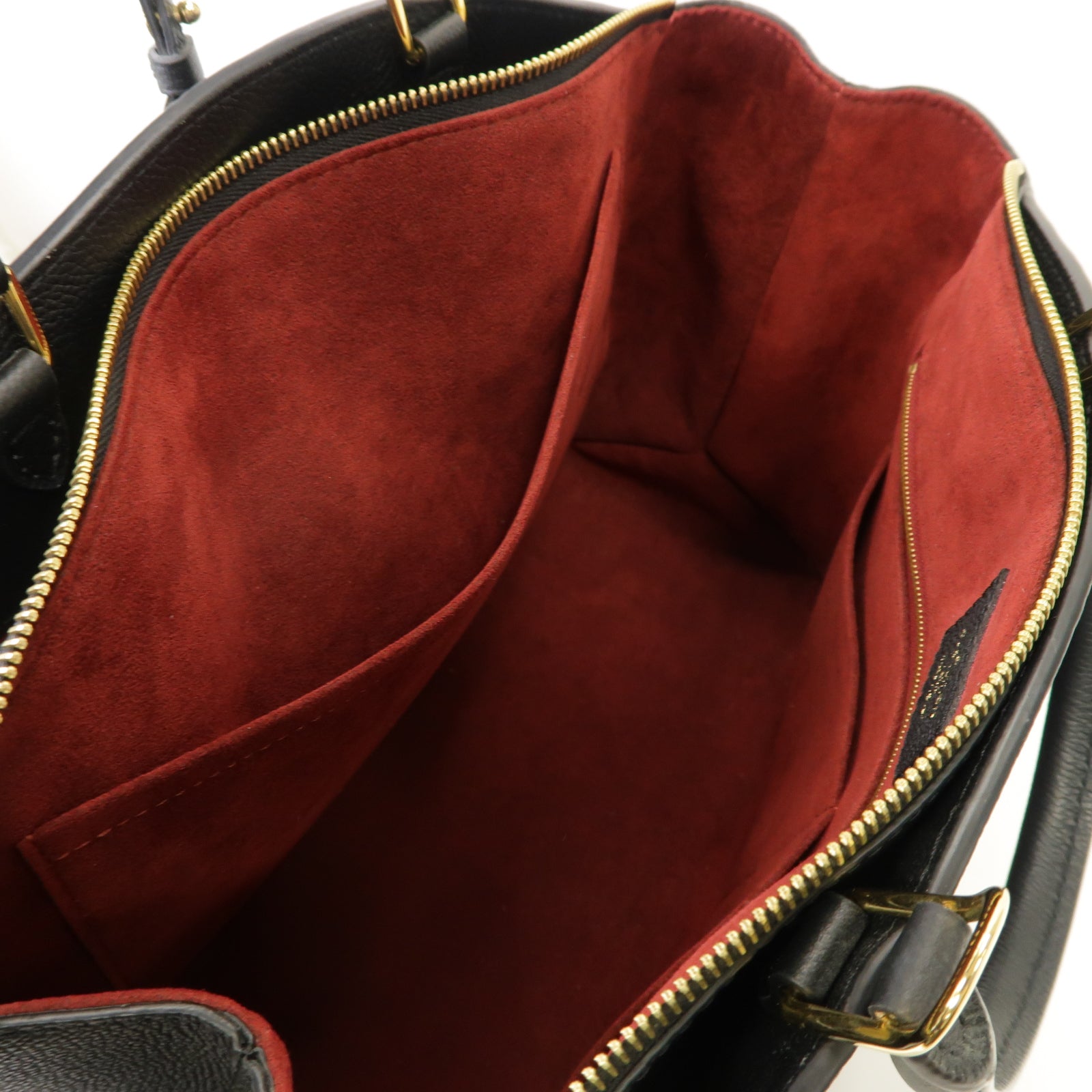 LOUIS VUITTON Monogram Empreinte Grand Palais金扣手挽肩背兩用袋黒色