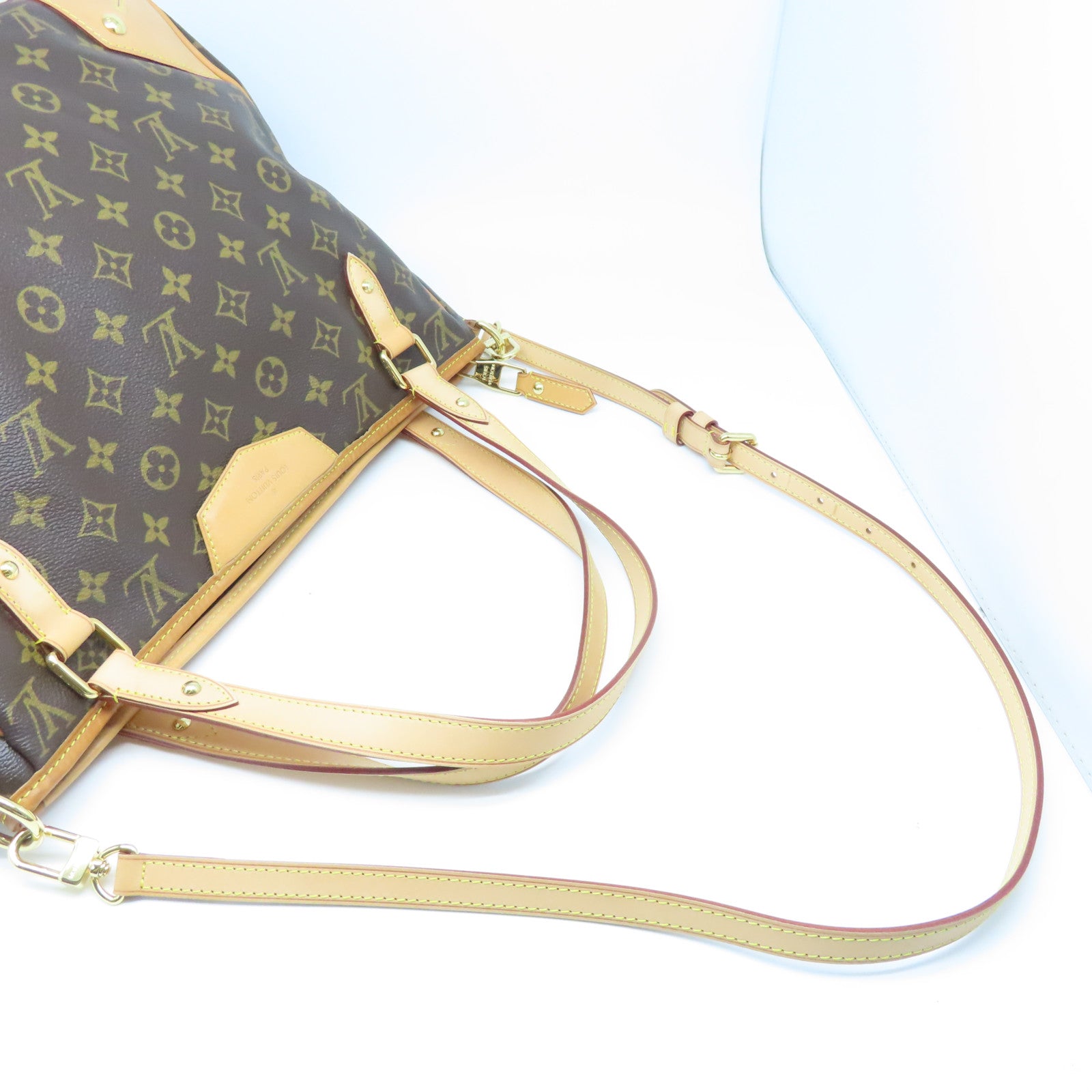 LOUIS VUITTON Monogram Estrela MM金扣手挽肩背兩用袋棕色