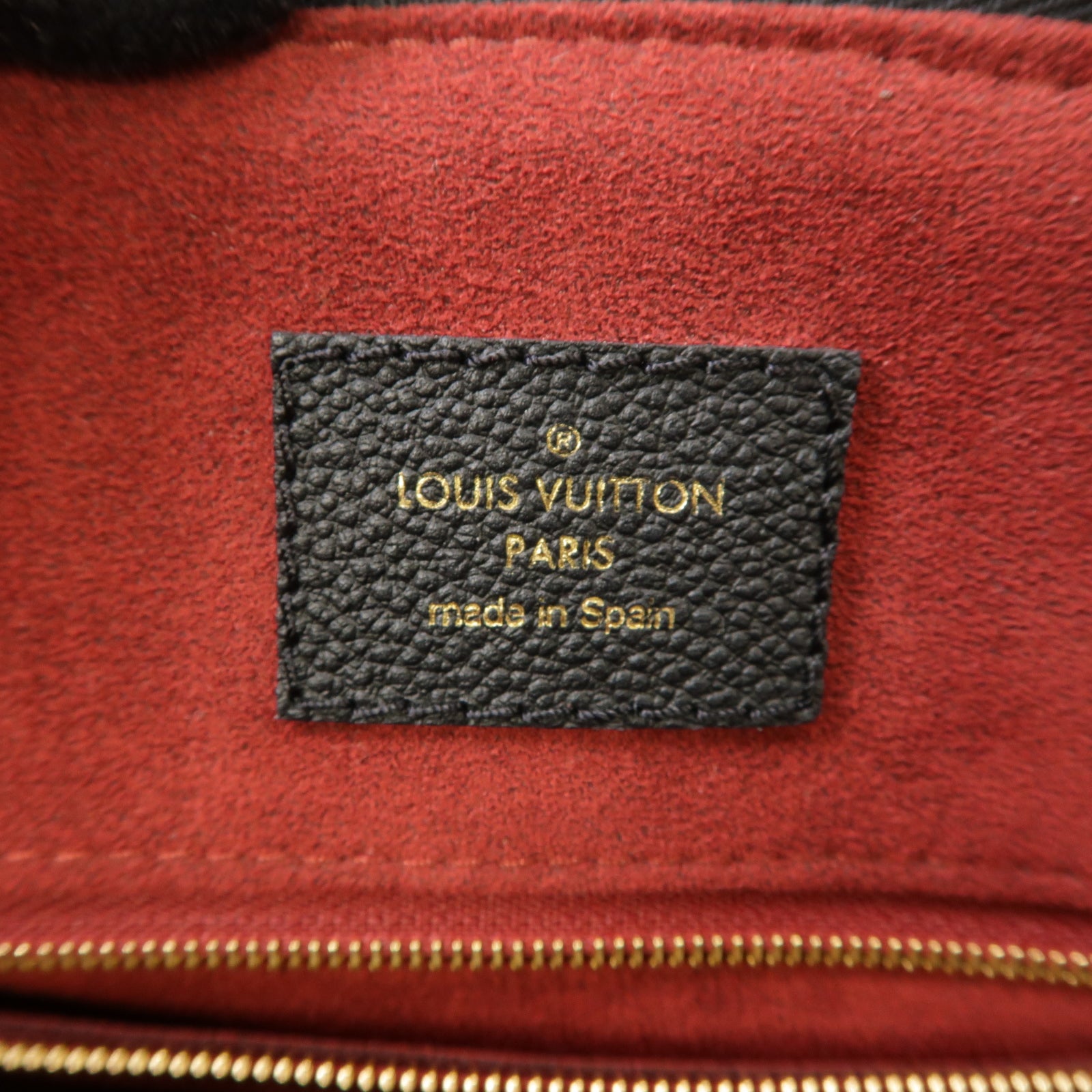 LOUIS VUITTON Monogram Empreinte Grand Palais金扣手挽肩背兩用袋黒色