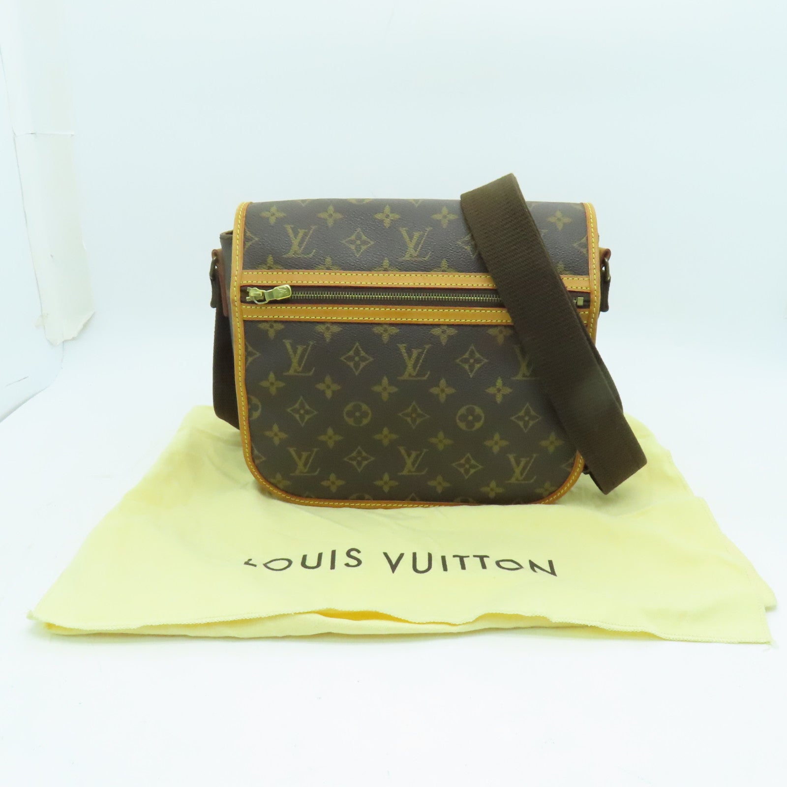 LOUIS VUITTON Monogram Messenger Bosphore P Shoulder金扣肩背袋啡色