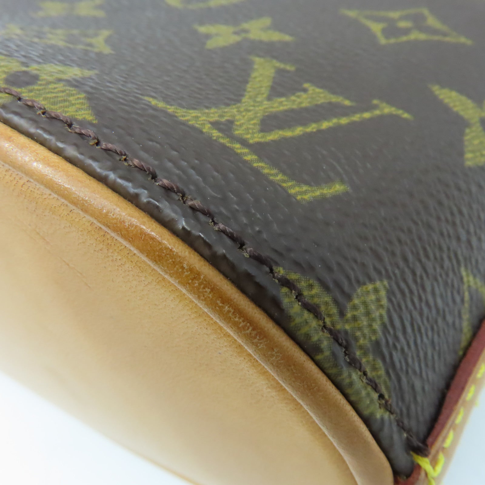 LOUIS VUITTON Monogram Drouot Shoulder Bag金扣肩背袋啡色