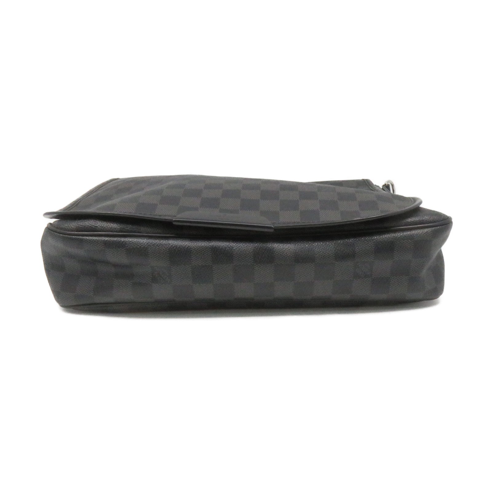 LOUIS VUITTON Damier Graphite Daniel MM Shoulder Bag肩背袋黑色