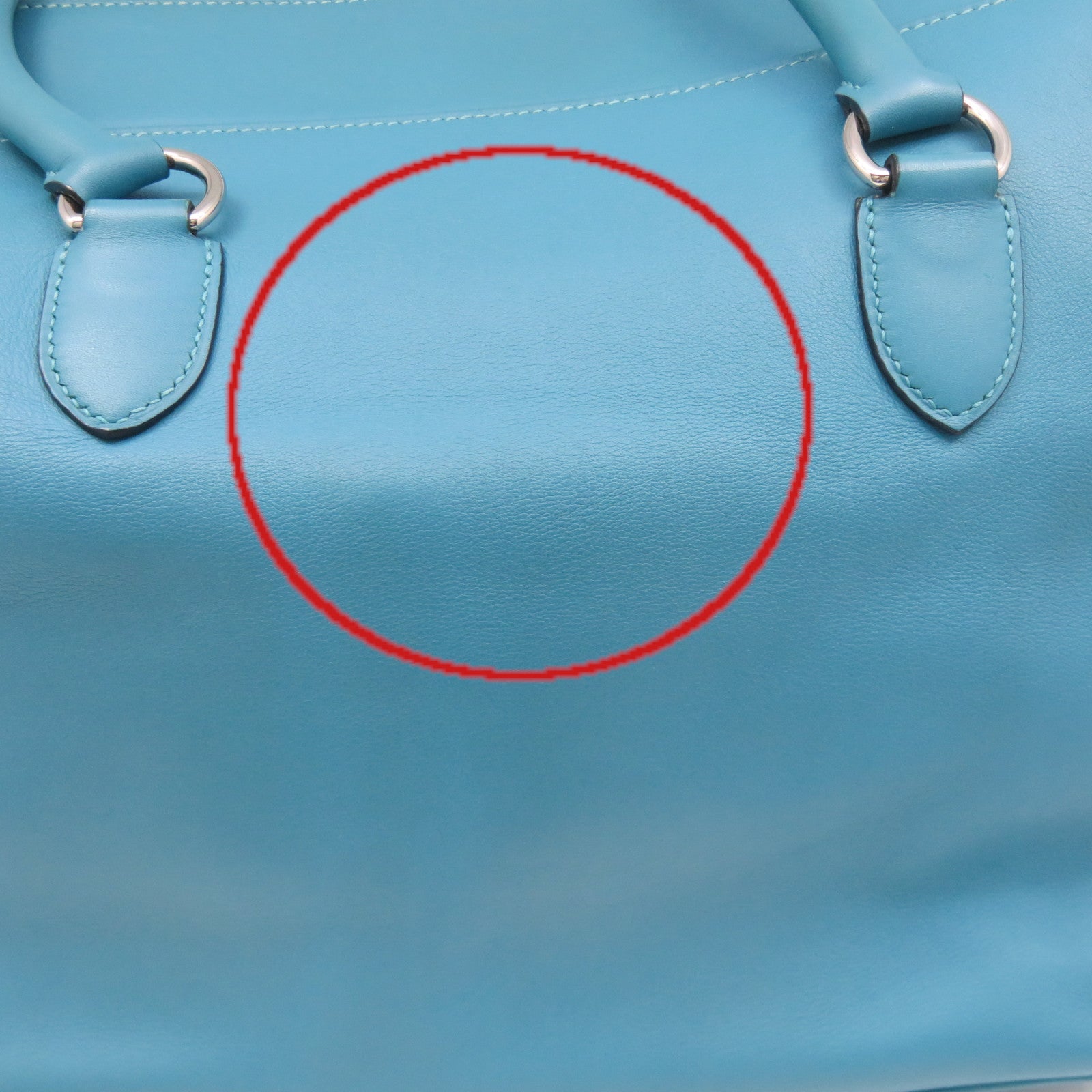 HERMES 【激减优惠】Swift皮革Toolbox 26 2way Shoulder Bag银扣手挽肩背两用袋蓝色