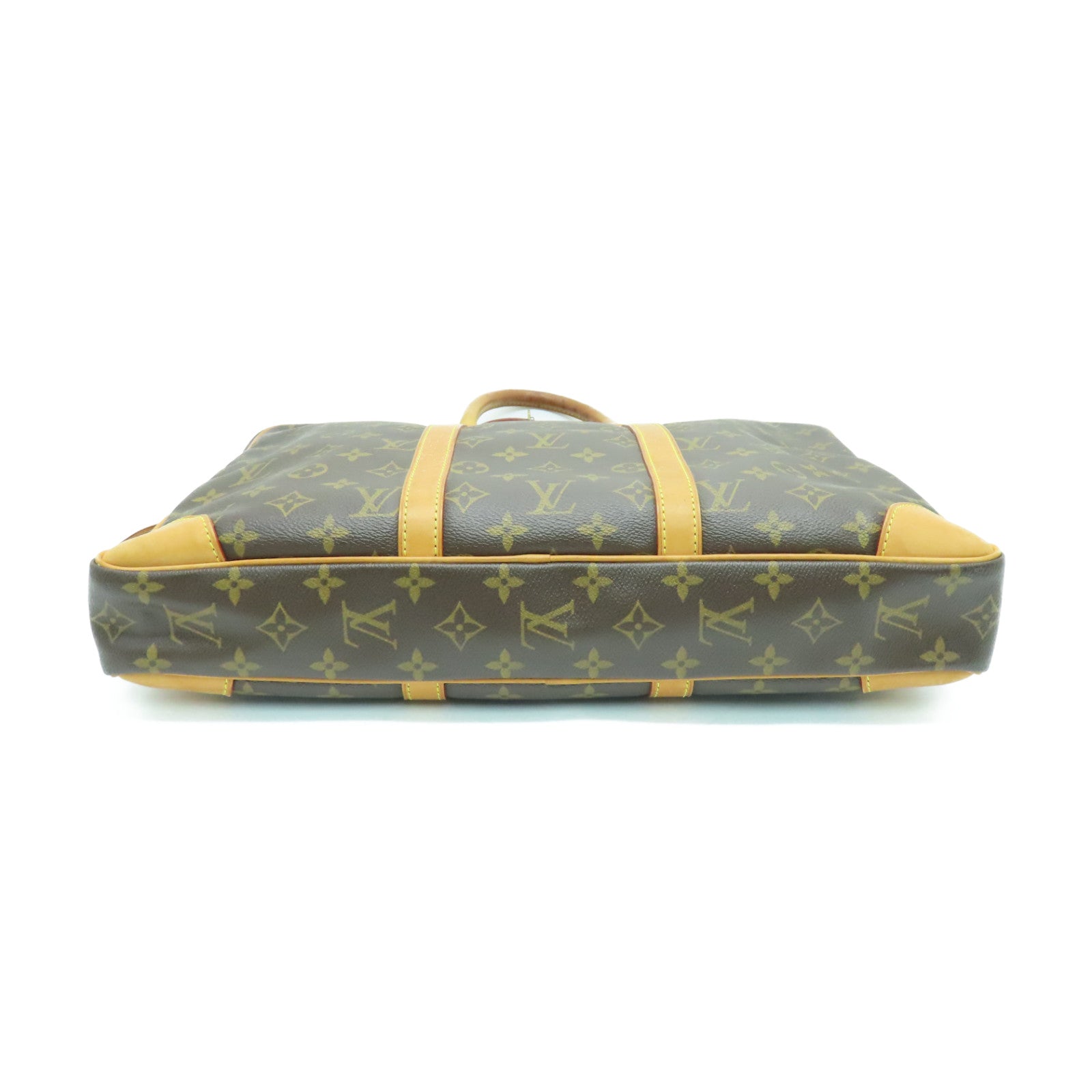 LOUIS VUITTON Monogram Briefcase金扣公事包啡色