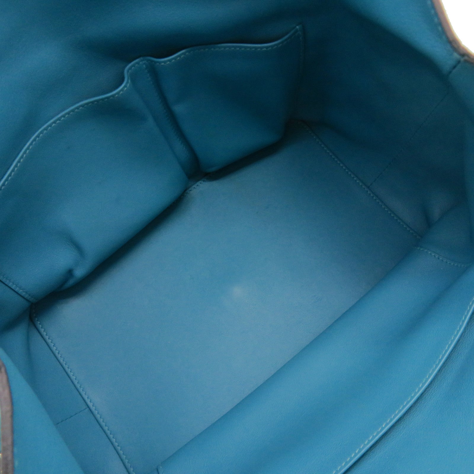 HERMES 【激减优惠】Swift皮革Toolbox 26 2way Shoulder Bag银扣手挽肩背两用袋蓝色