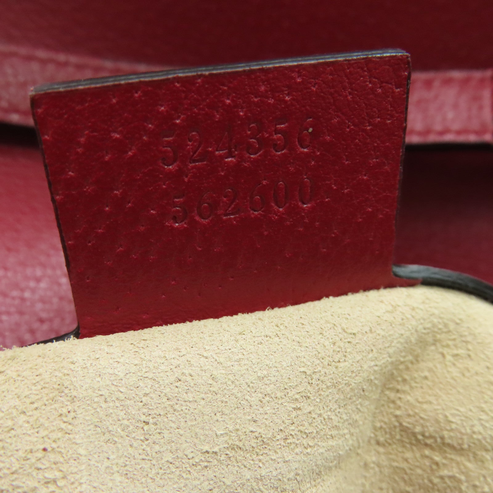 GUCCI 涂层帆布Shoulder Bag肩背袋金扣红色/啡色