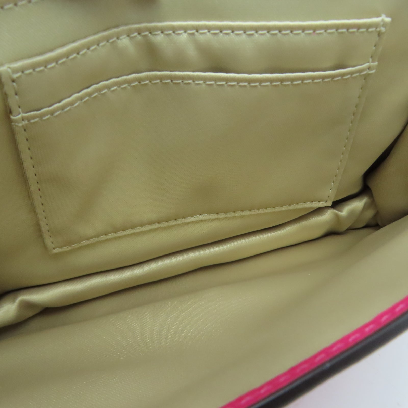 COACH 【激減優惠】牛皮皮革Shoulder Bag金扣肩背袋粉紅色
